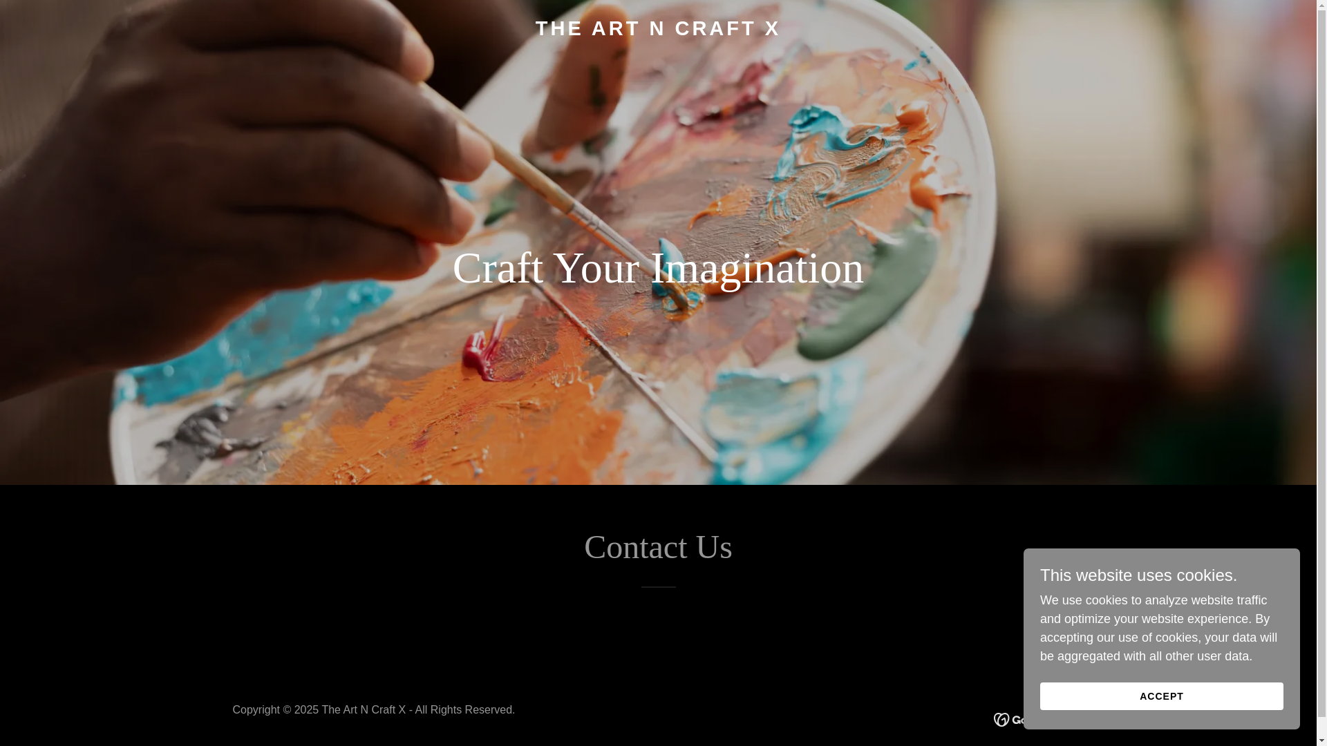 website screenshot of https://theartncraftx.com/