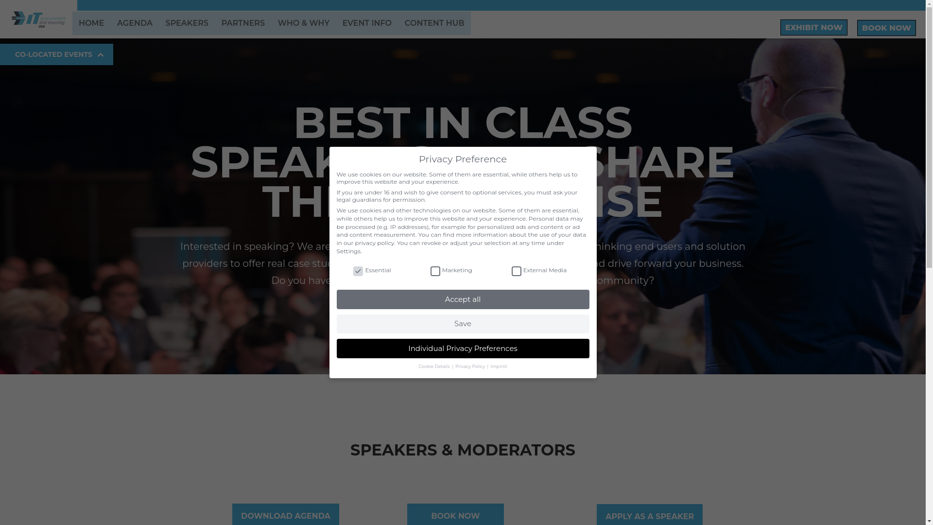 website screenshot of https://media.we-conect.com/redirect.html?path=https://it-procurement-summit.us/speakers