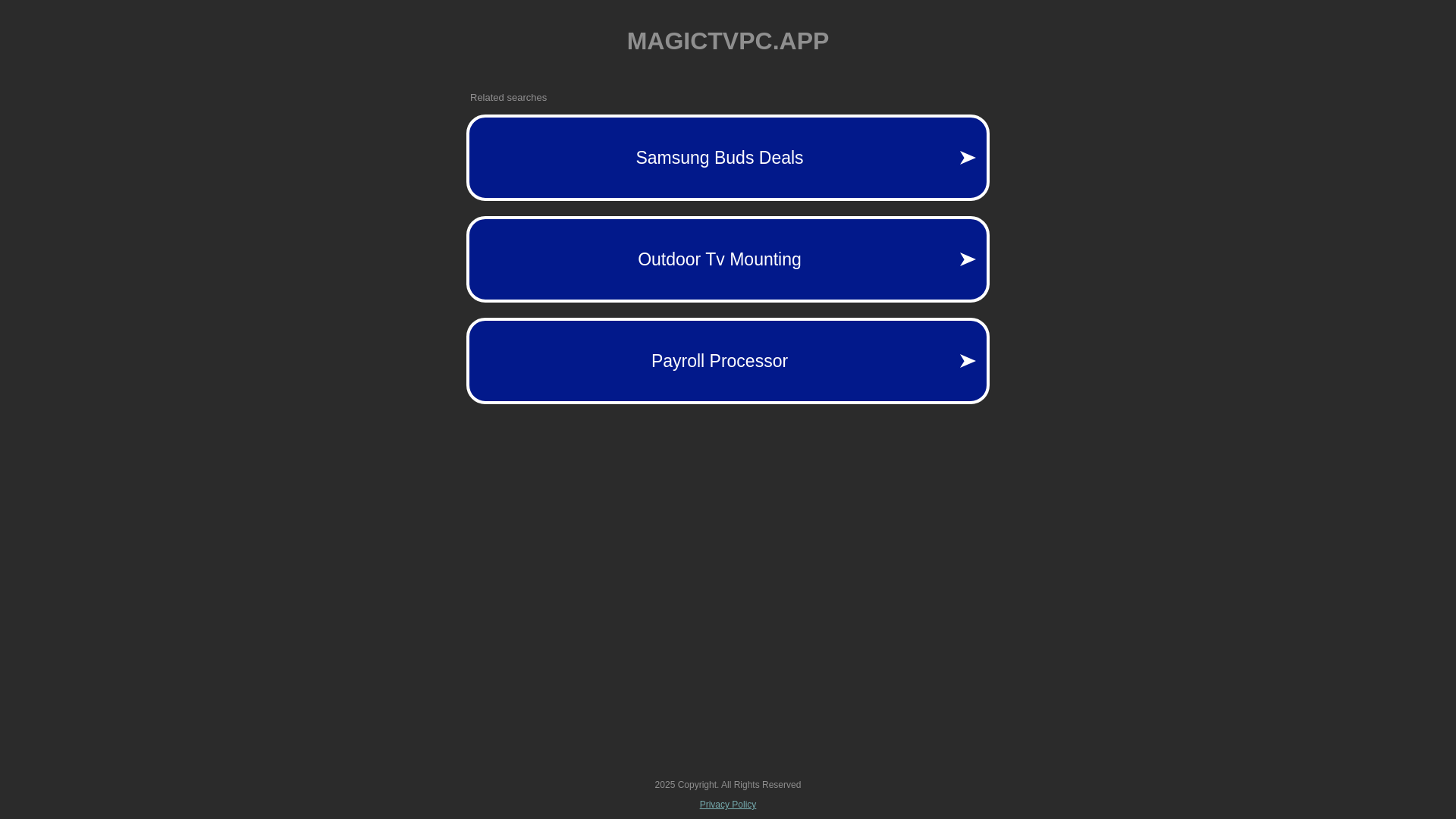website screenshot of https://magictvpc.app/