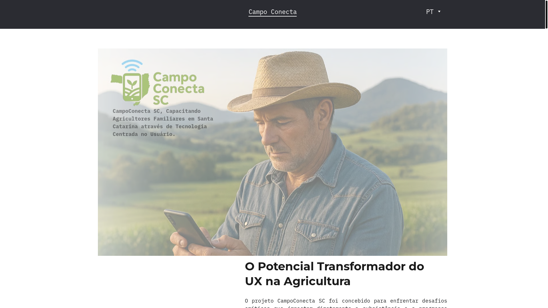 website screenshot of https://campoconecta-sc.com.br/