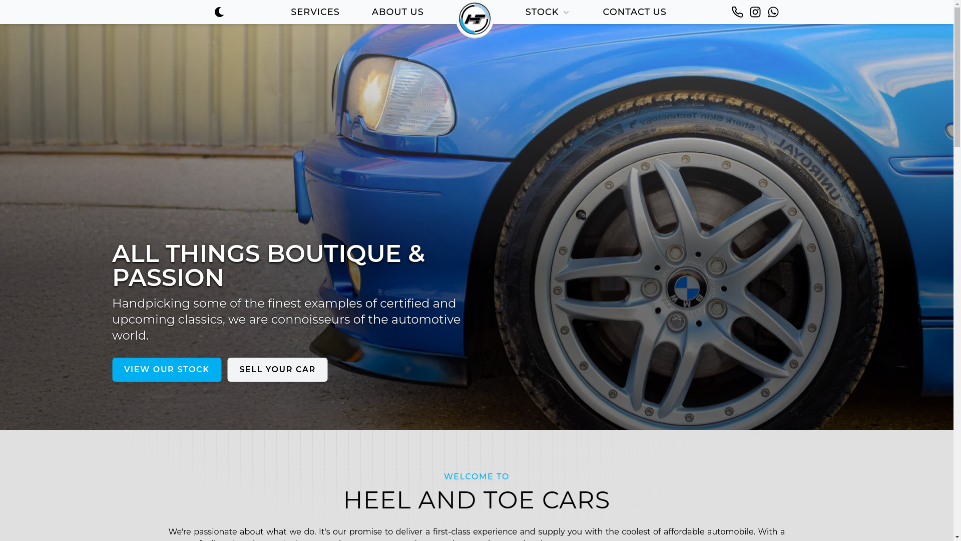 website screenshot of https://heeltoecars.pages.dev/