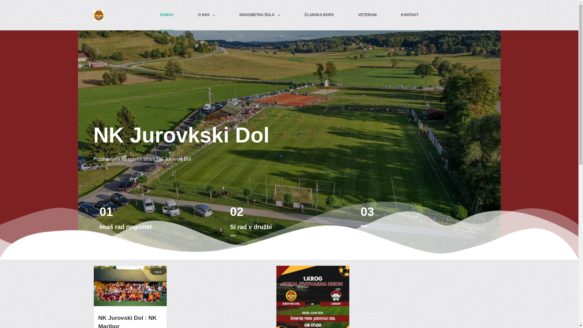website screenshot of https://nkjurovskidol.si/
