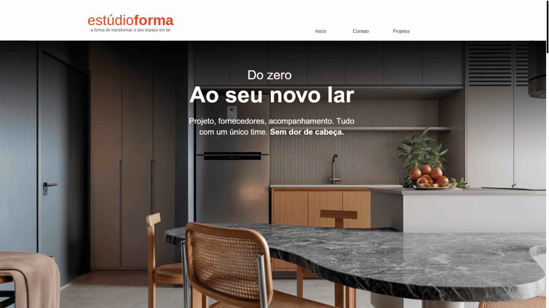 website screenshot of https://estudioformaarquitetura.com/