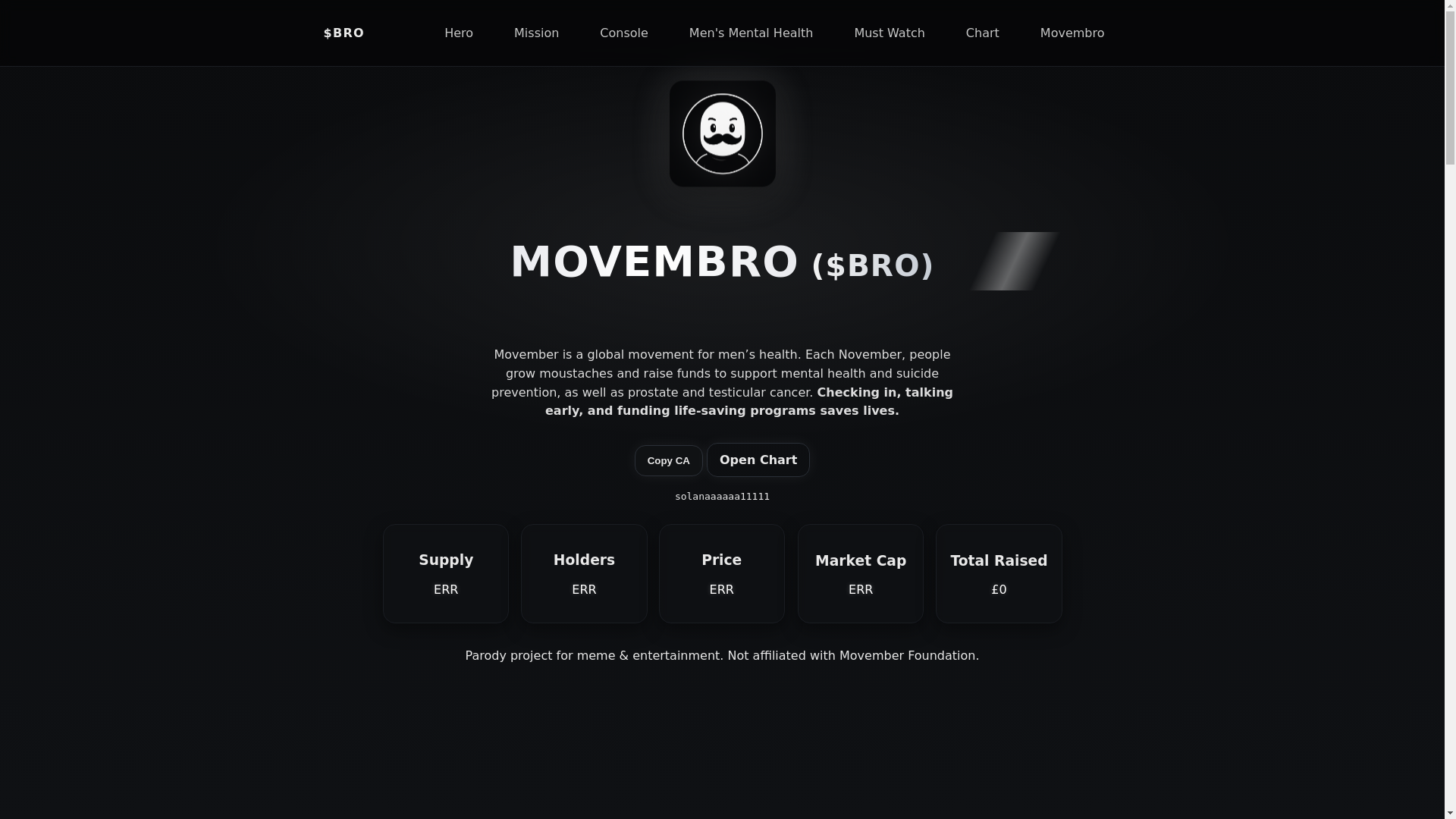 website screenshot of https://movembro.com/