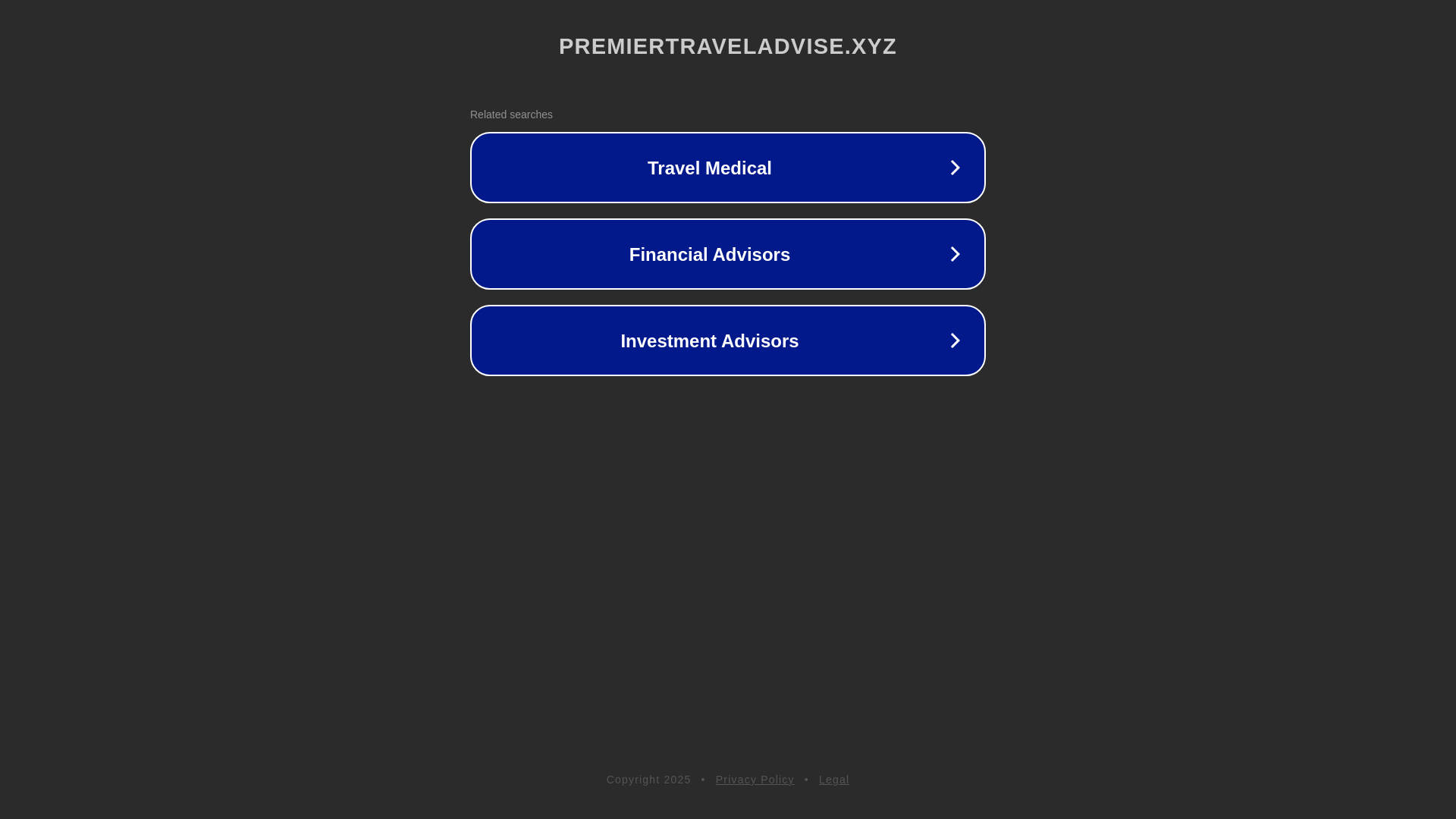 website screenshot of https://premiertraveladvise.xyz/