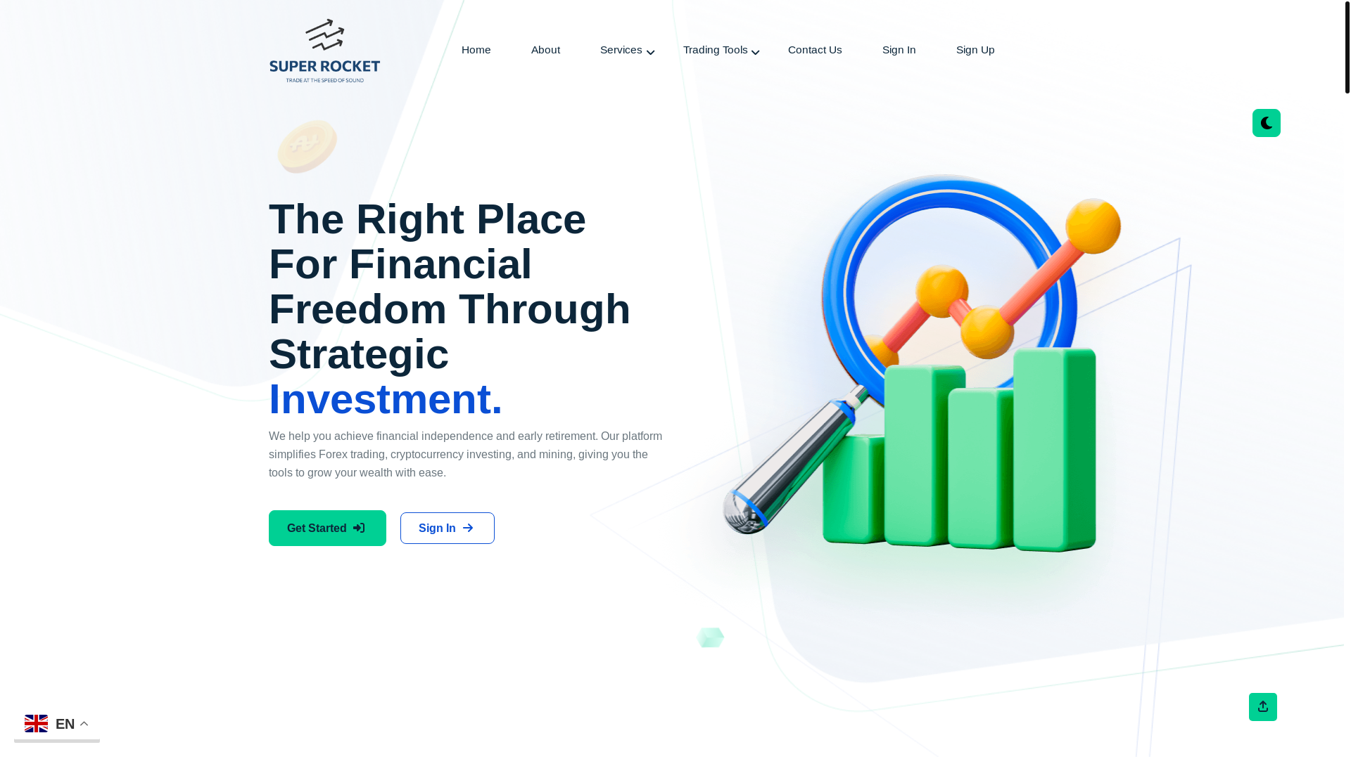 website screenshot of https://pandercoins.live/