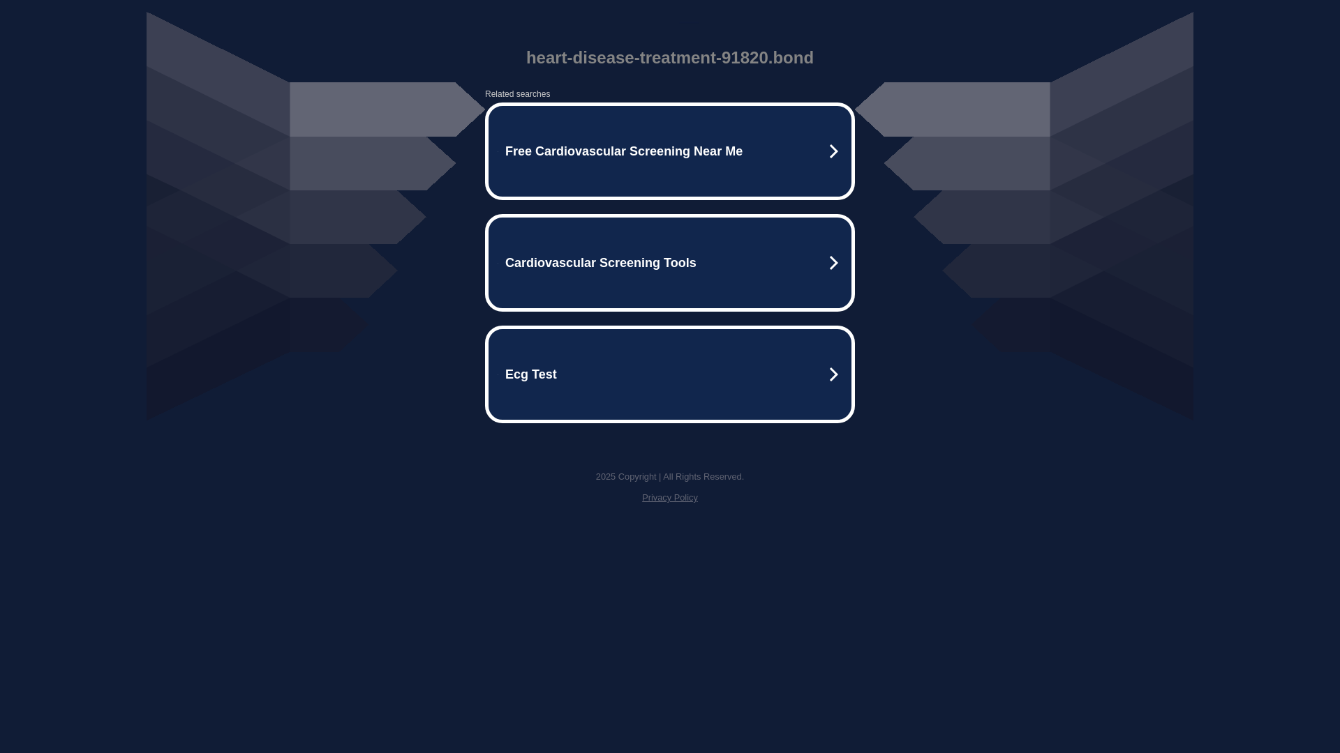 website screenshot of https://heart-disease-treatment-91820.bond/