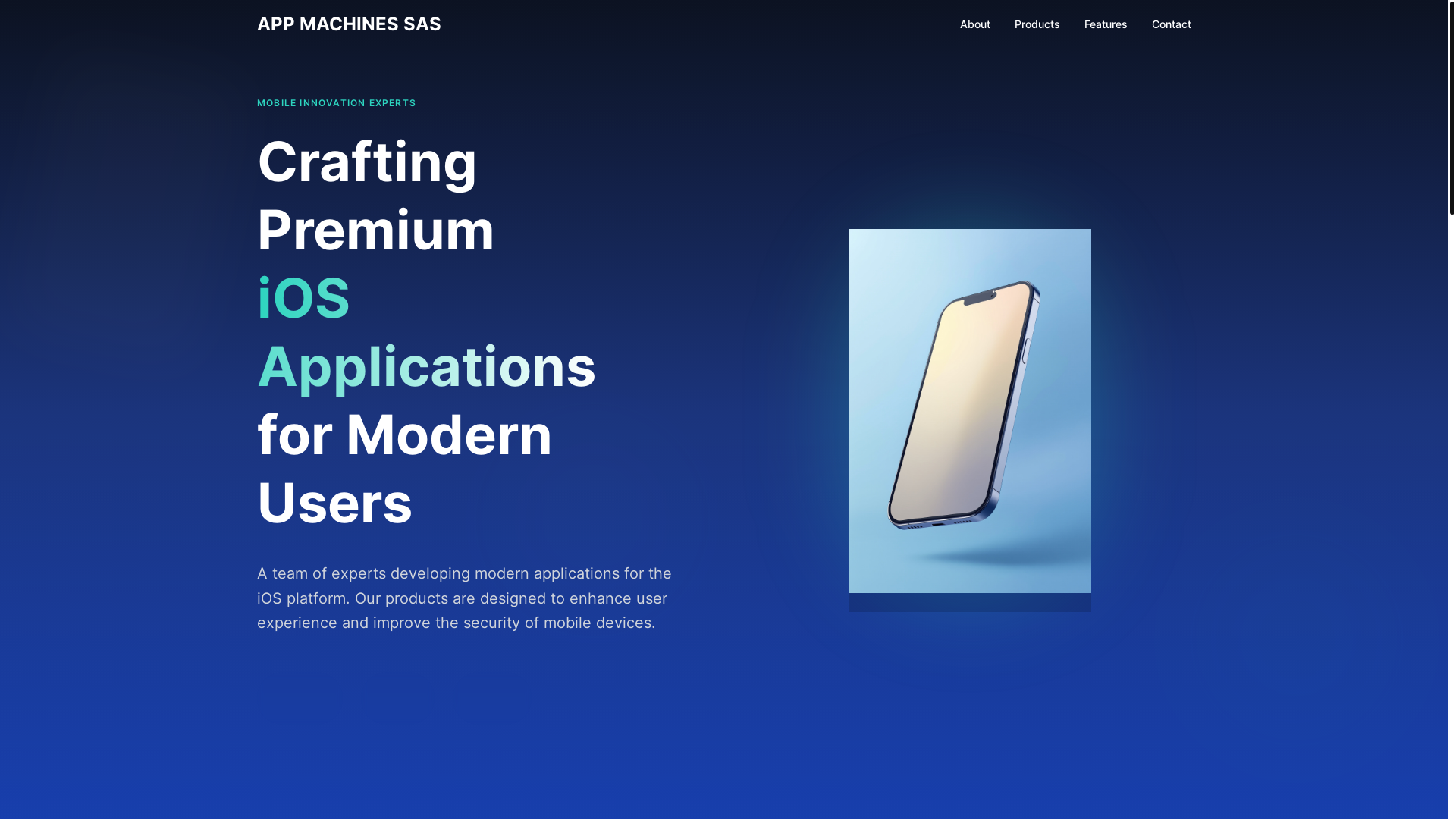 website screenshot of https://appmachinessas.com/