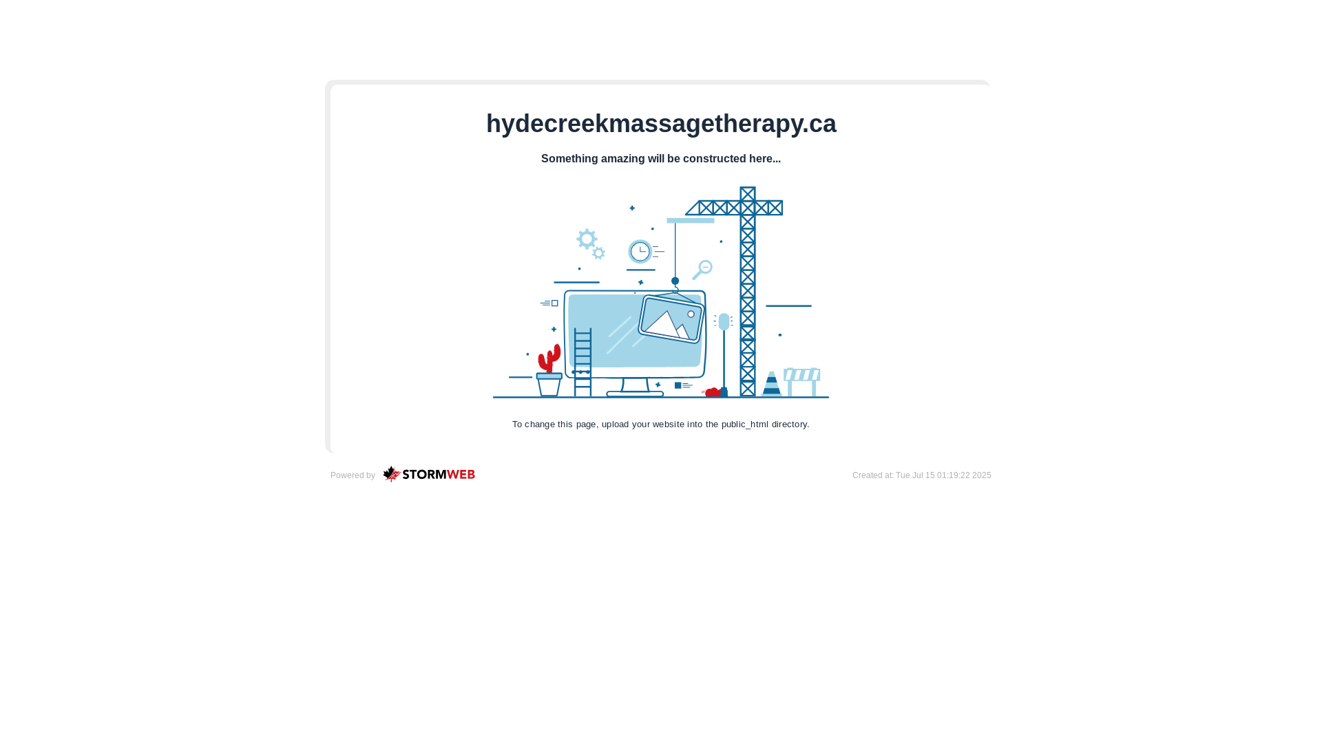 website screenshot of https://hydecreekmassagetherapy.ca/