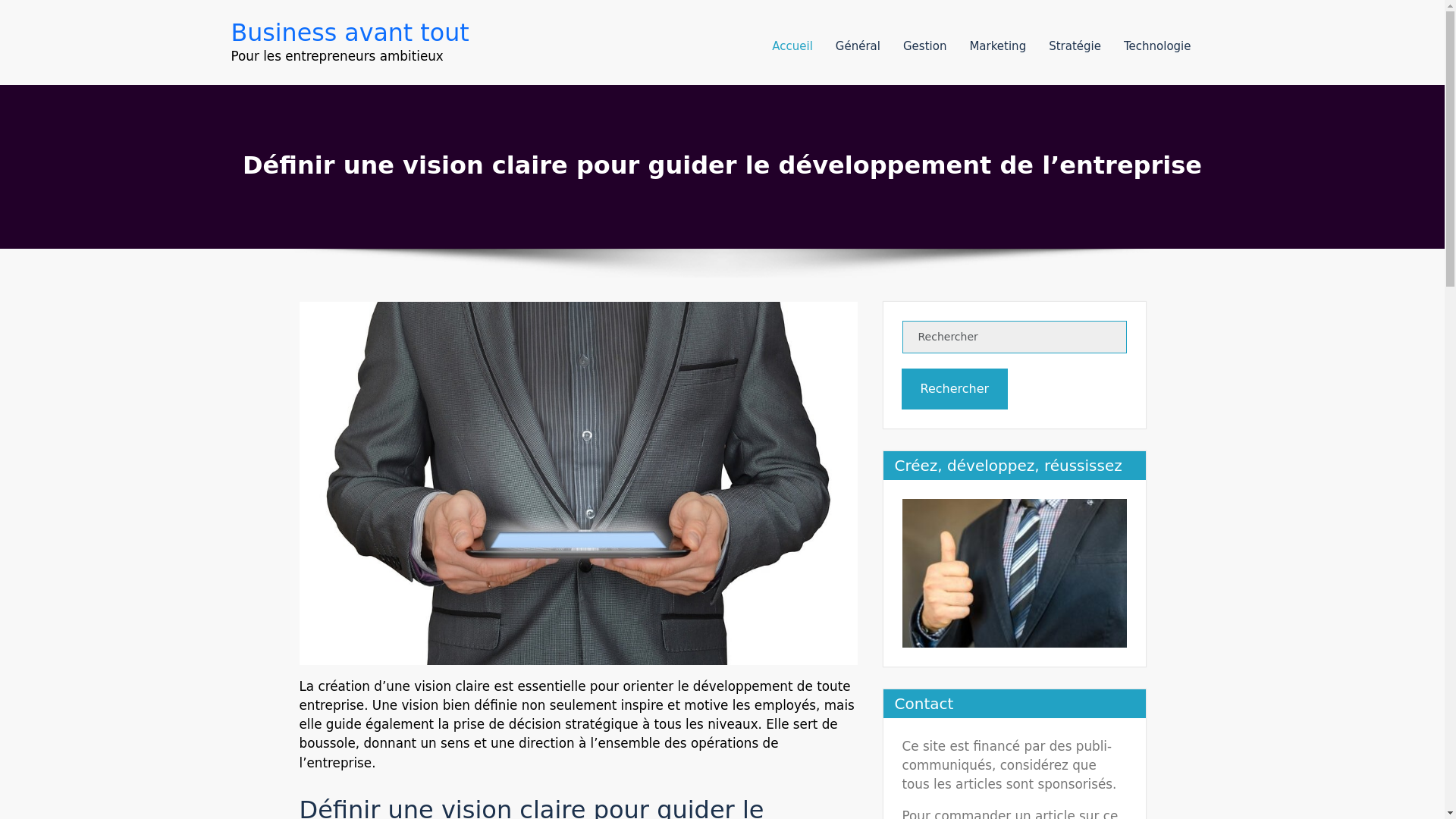 website screenshot of https://business-avant-tout.fr/