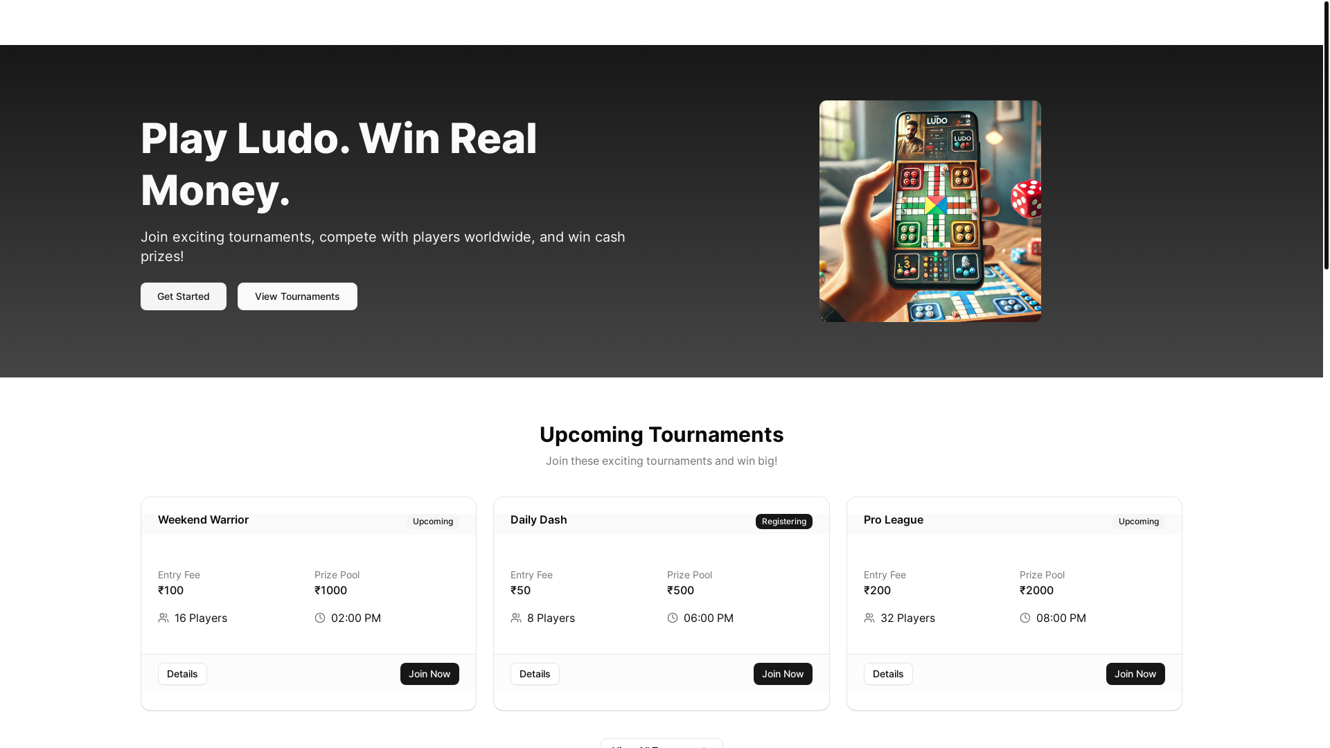 website screenshot of https://game-tournament-axx.pages.dev/