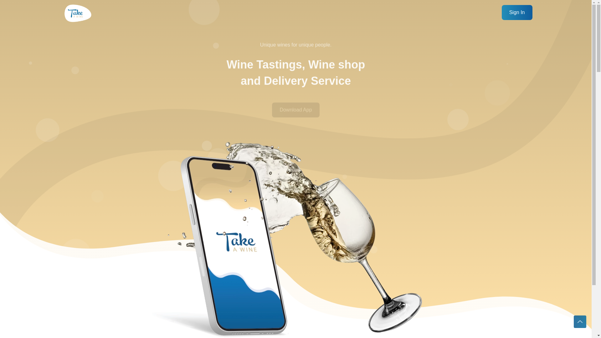 website screenshot of https://takeawine-landing-ey0.pages.dev/