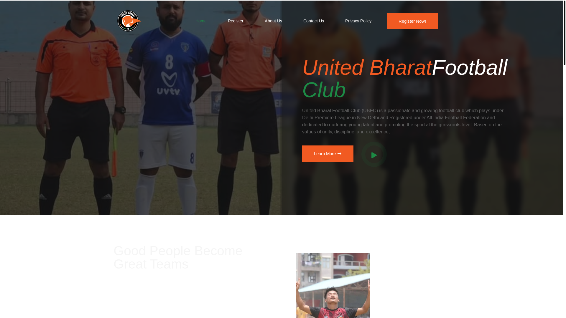website screenshot of https://ubfctrials.in/