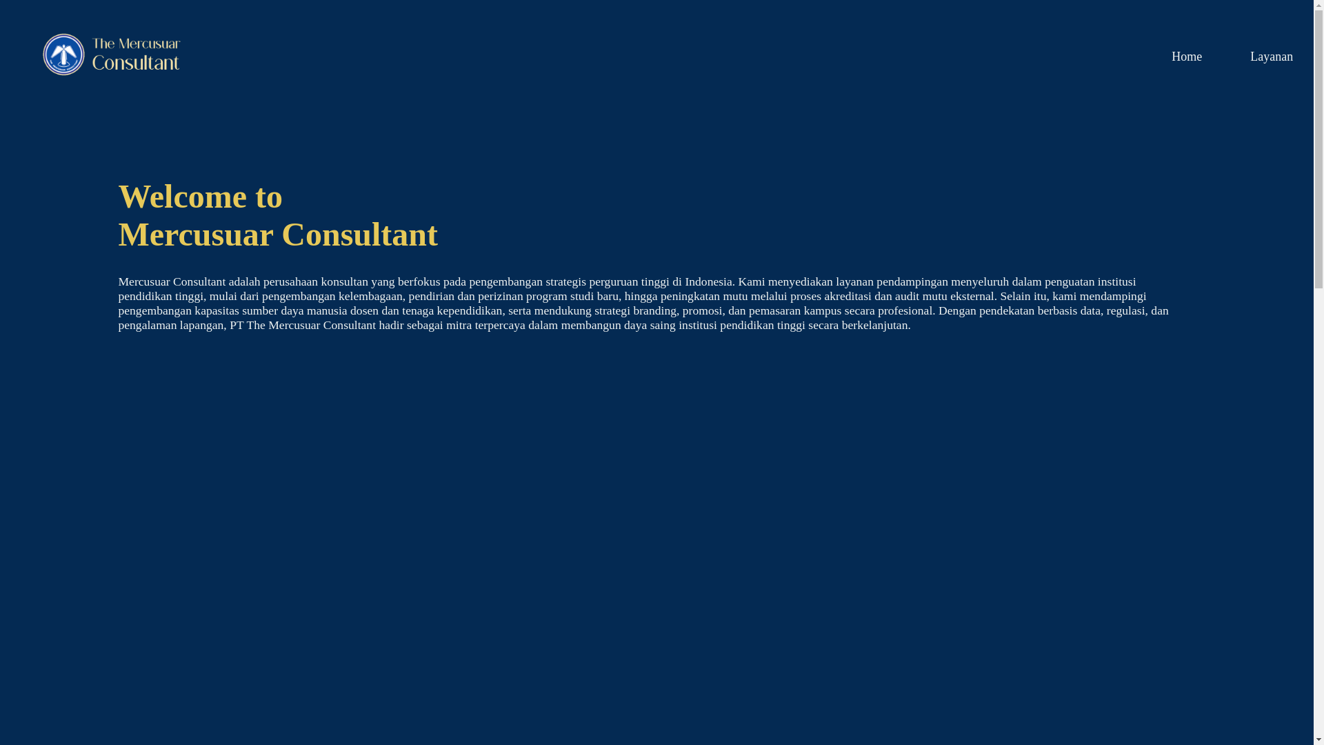 website screenshot of https://mercusuarconsultant.co.id/