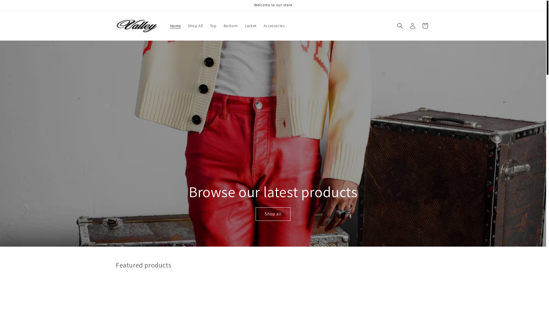 website screenshot of https://valeforeveer.shop/