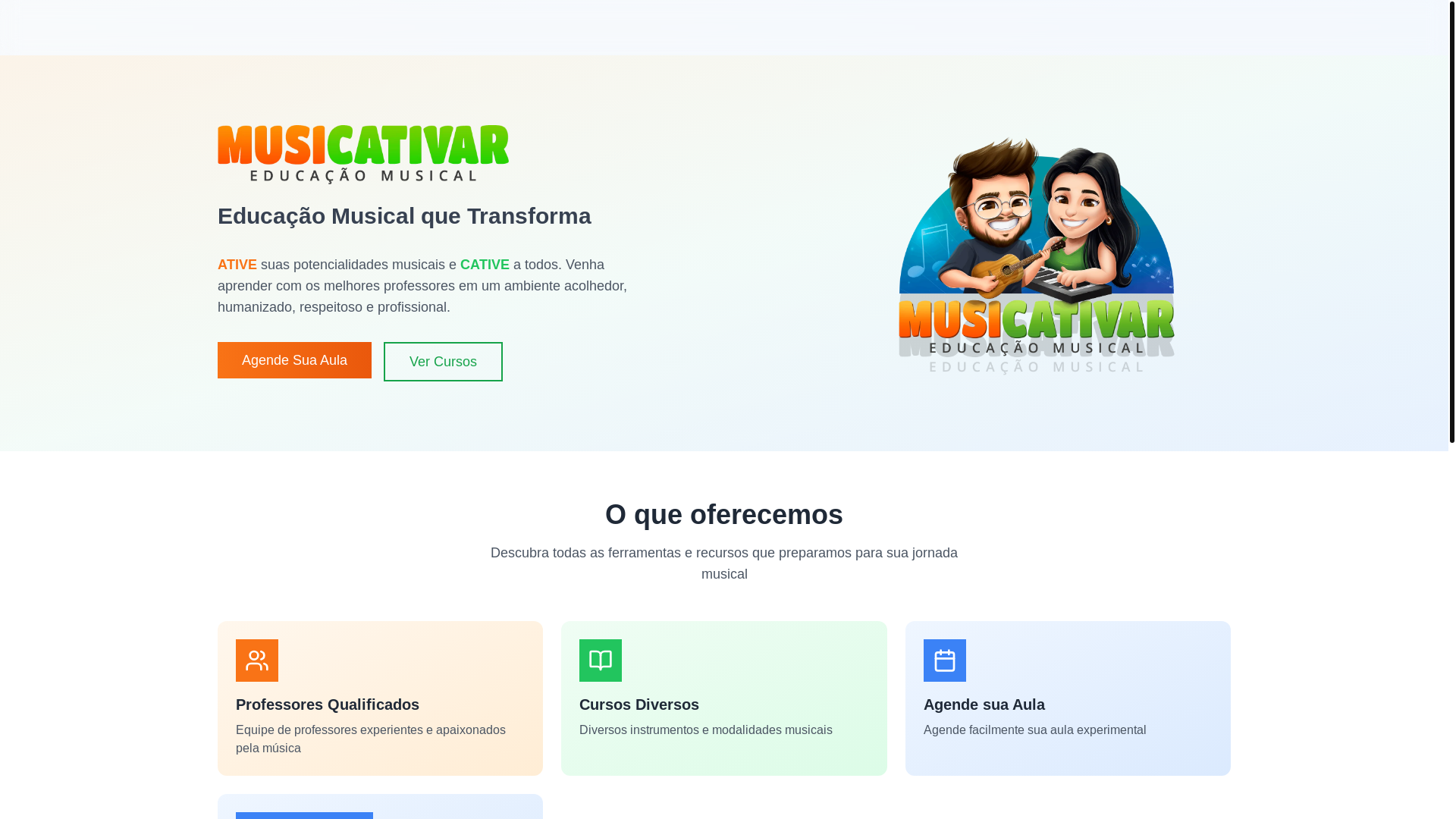 website screenshot of https://musicativar.com.br/