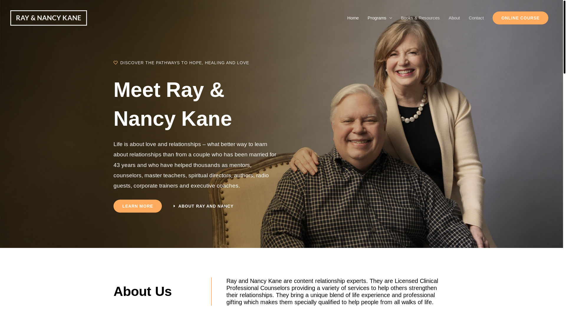 website screenshot of https://raynancykane.net/