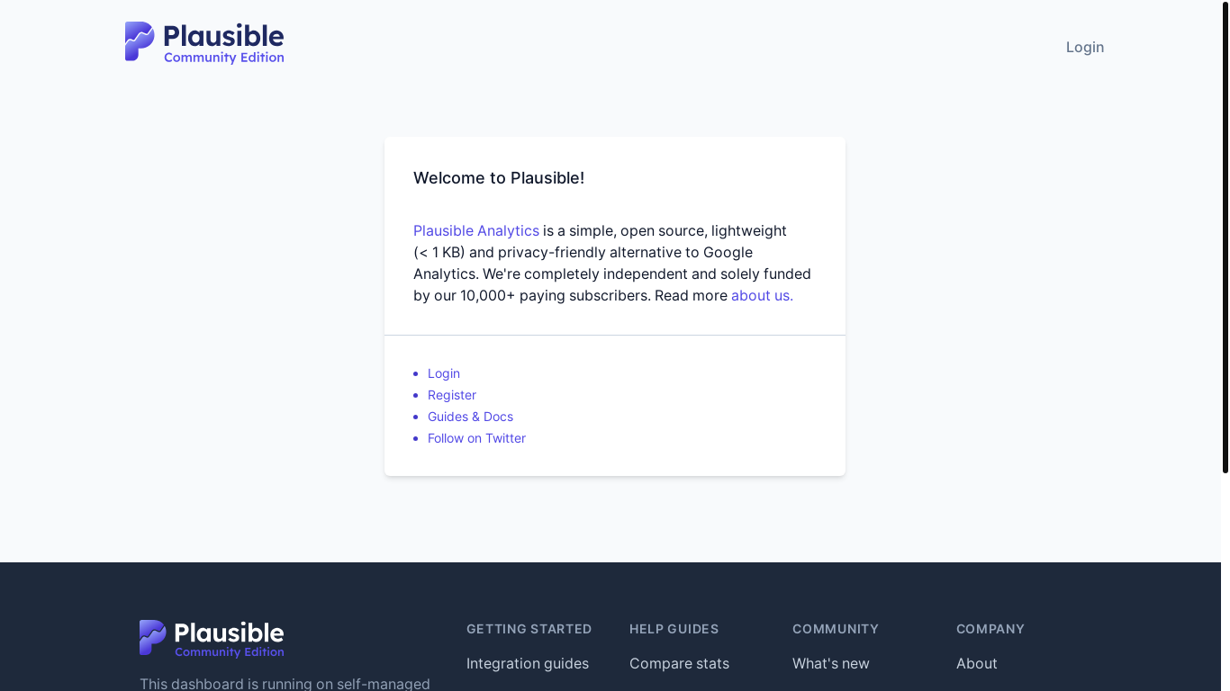 website screenshot of https://web.unalytics.top/