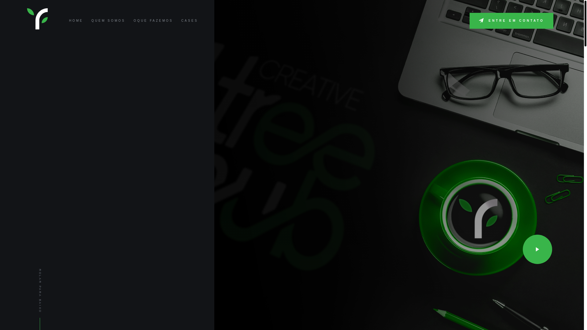 website screenshot of https://creativetreehub.com.br/