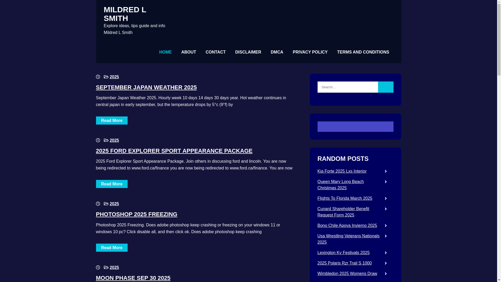 website screenshot of https://mildredlsmitha.pages.dev/