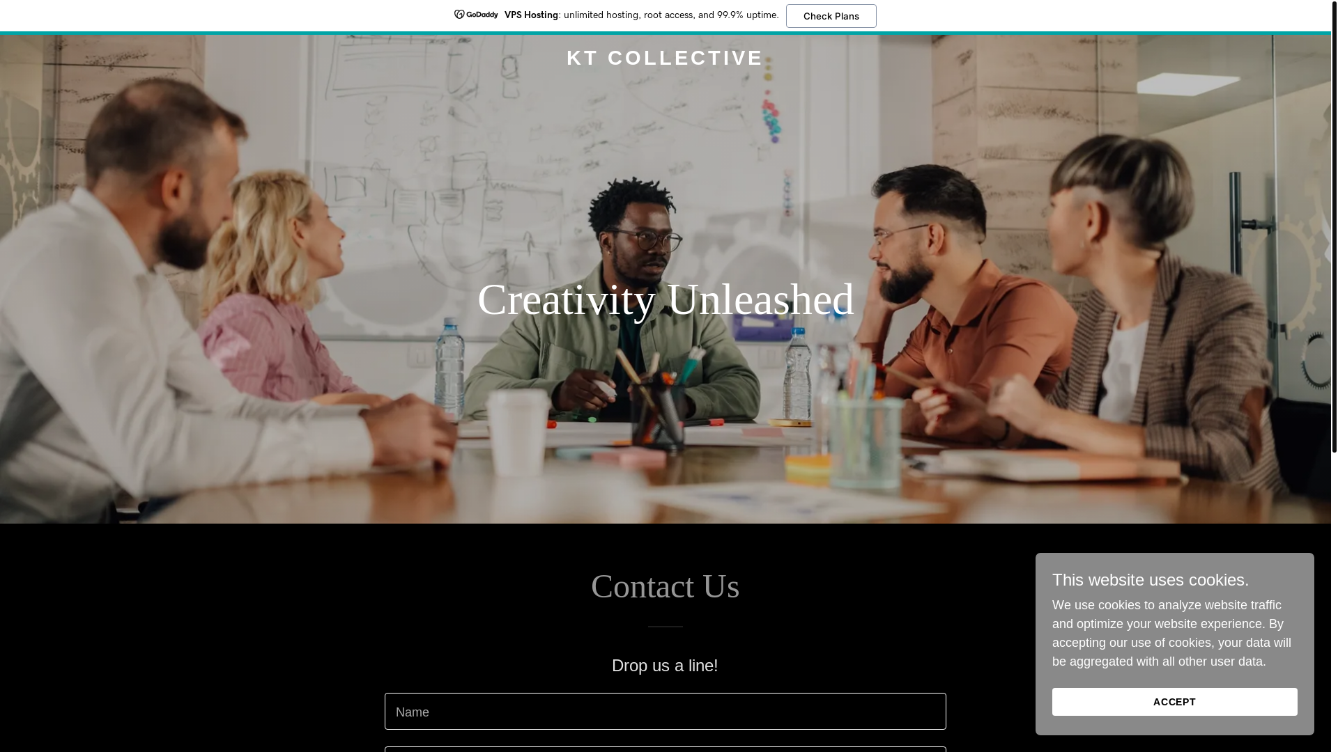 website screenshot of https://thektcollective.com/