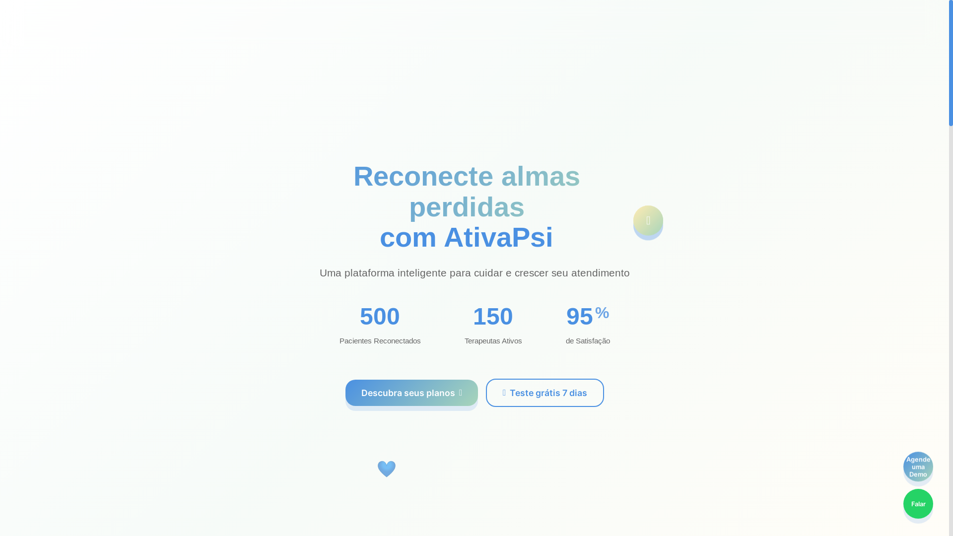 website screenshot of https://ativapsi.com/