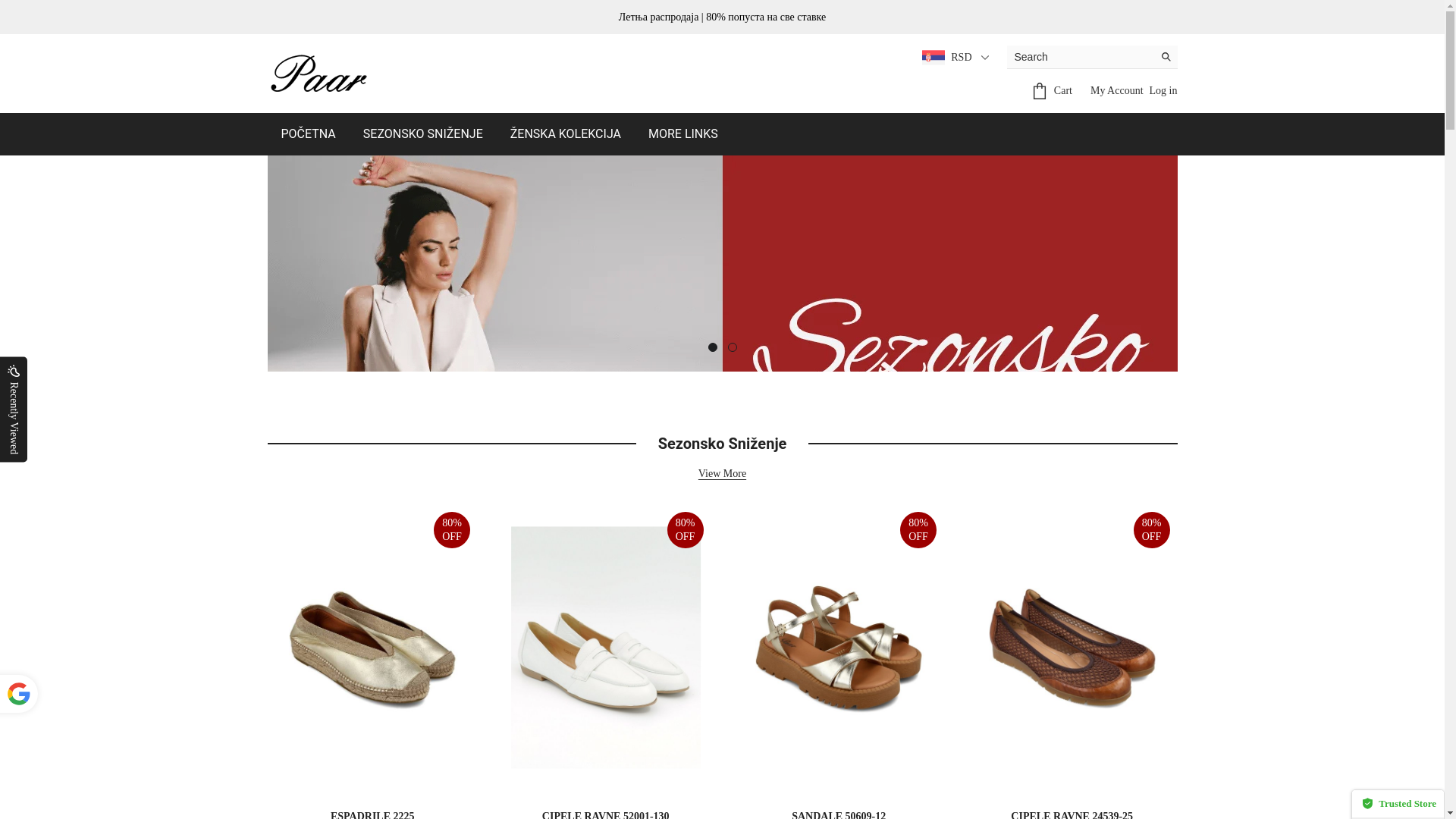 website screenshot of https://paarshoe.top/