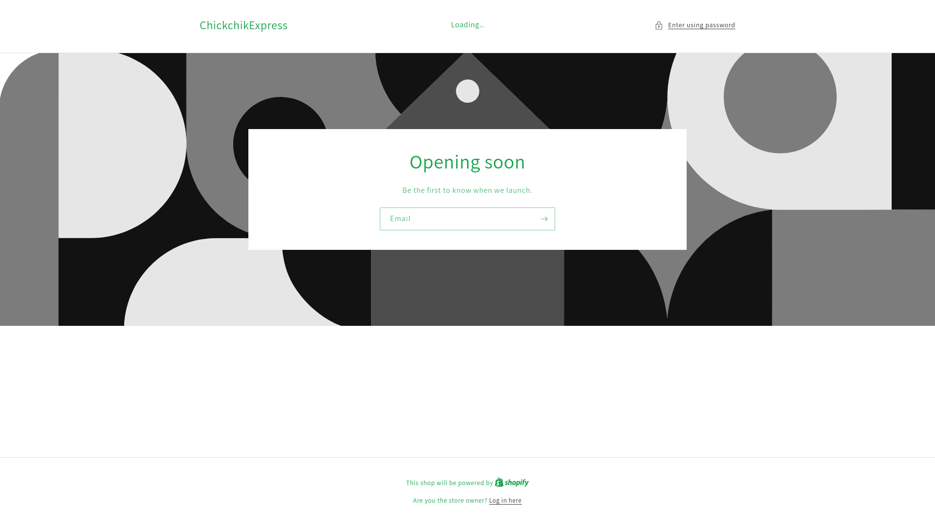 website screenshot of https://chickchikexpress.com/