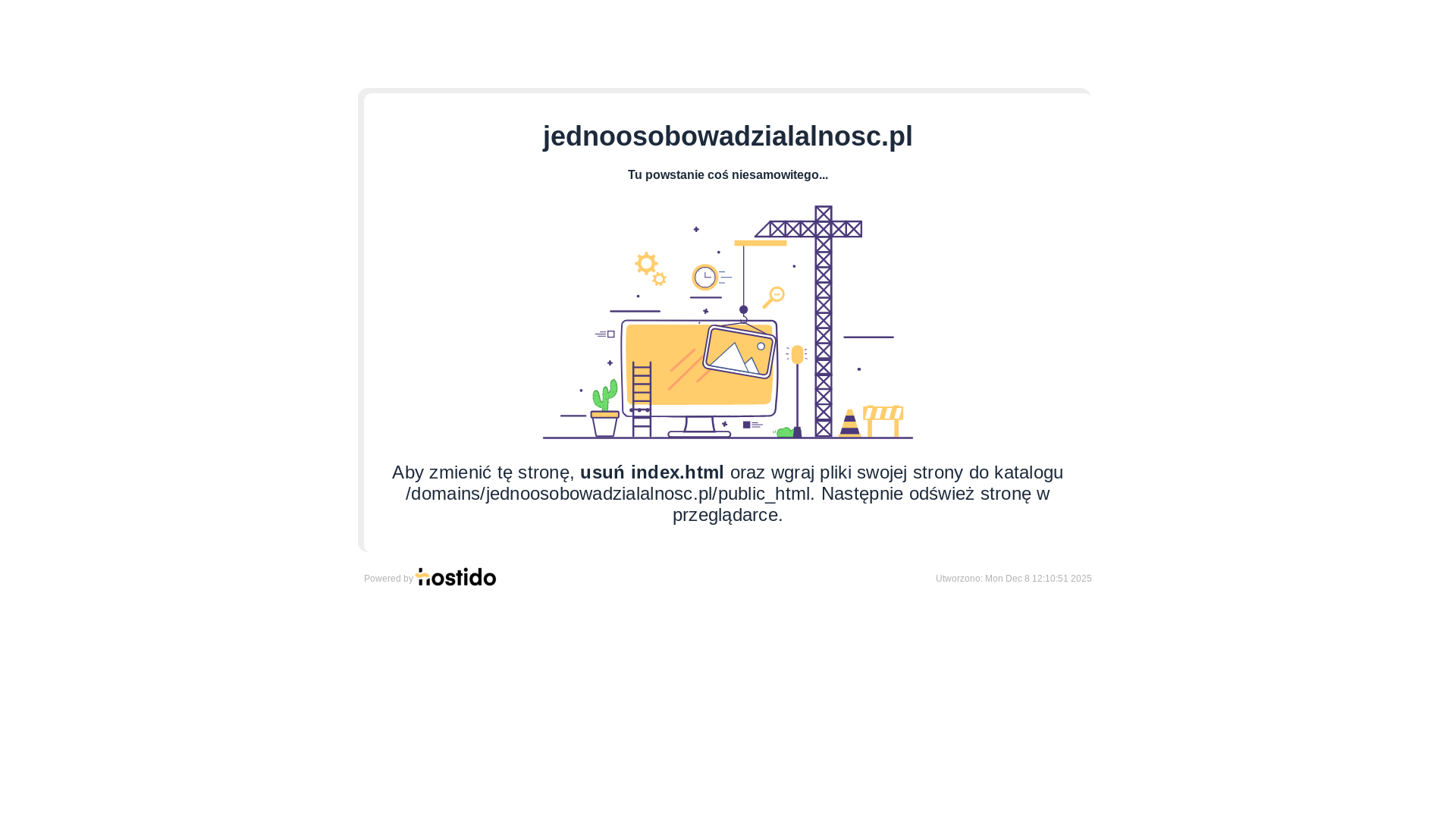 website screenshot of https://jednoosobowadzialalnosc.pl/