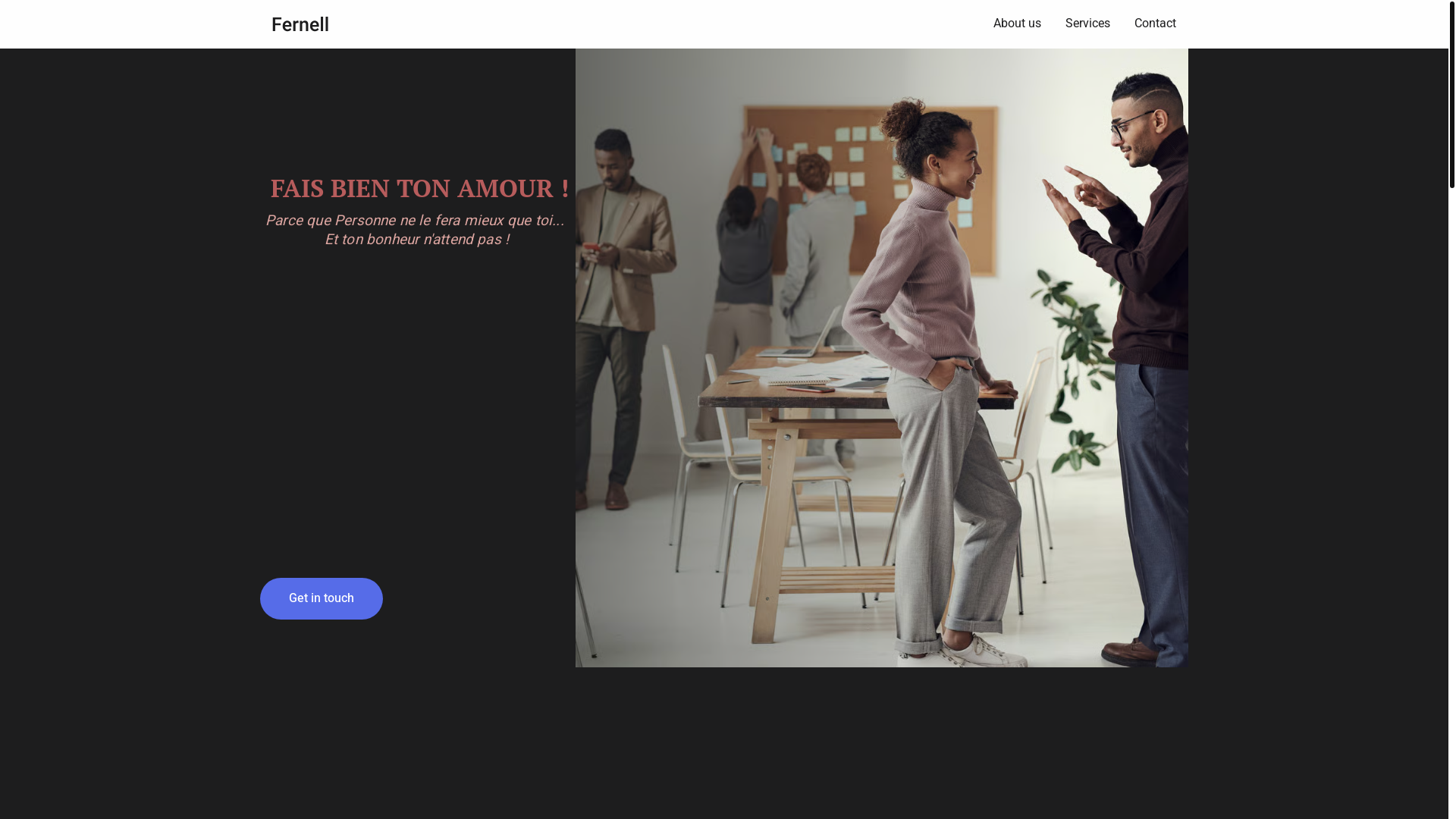 website screenshot of https://faistonamour.net/