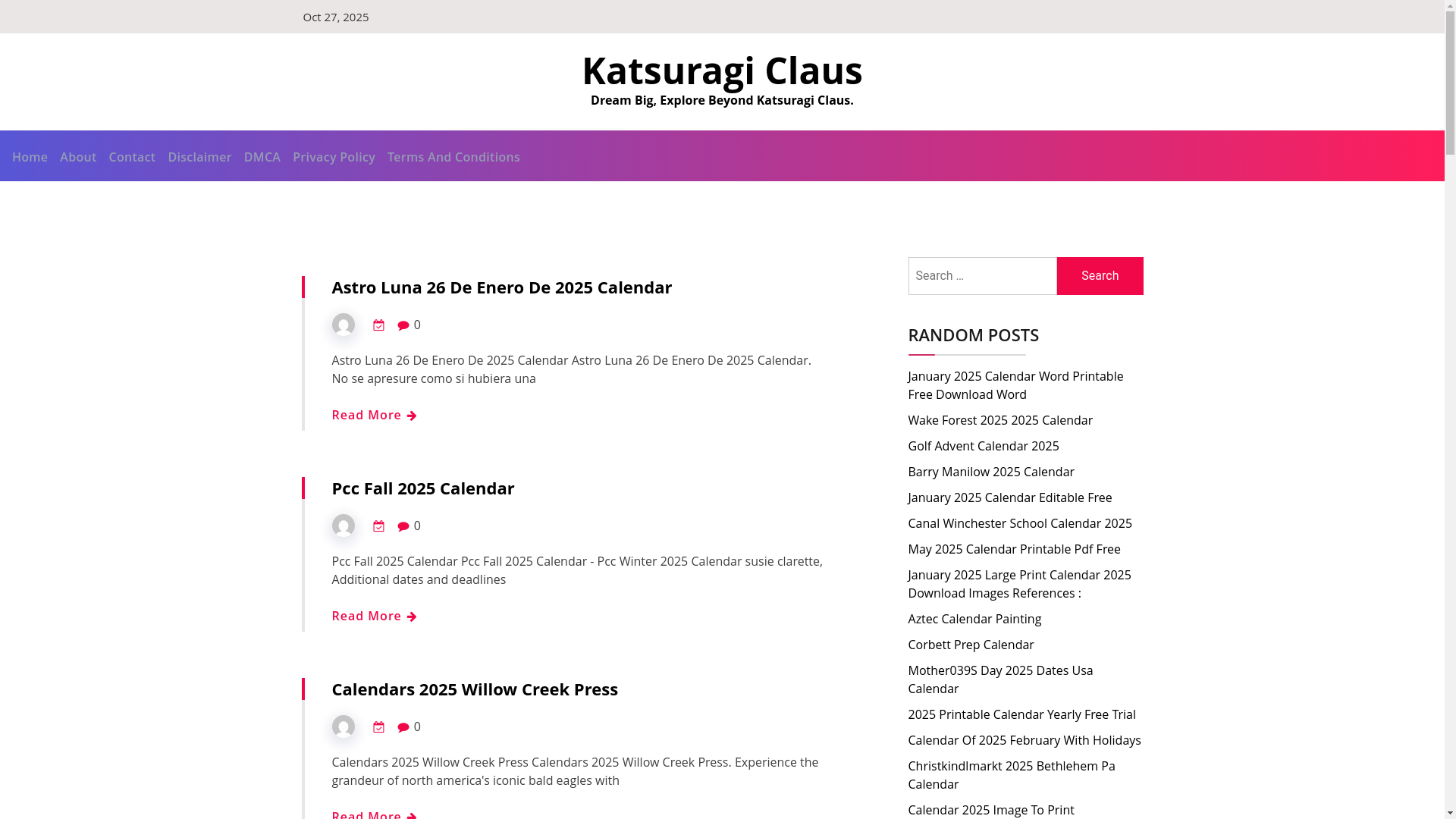 website screenshot of https://katsuragiclaus.pages.dev/