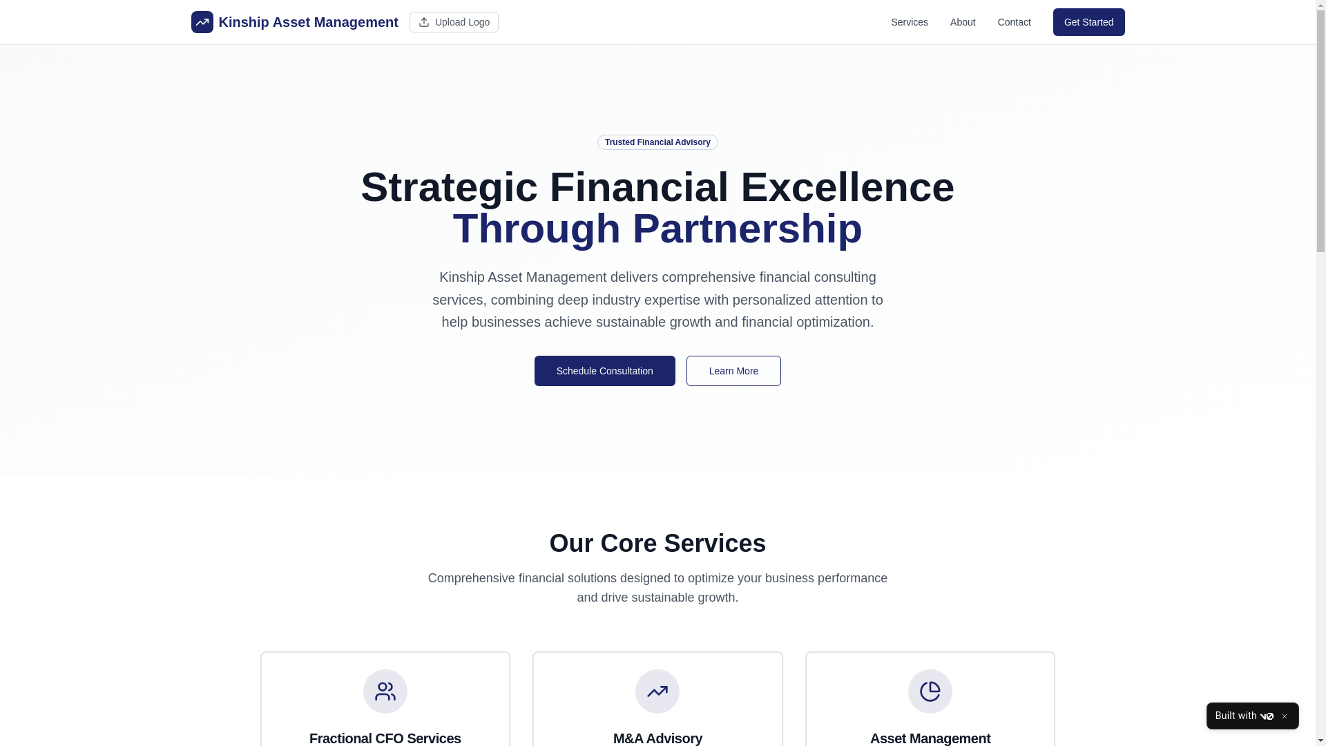 website screenshot of https://kinshipasset.com/
