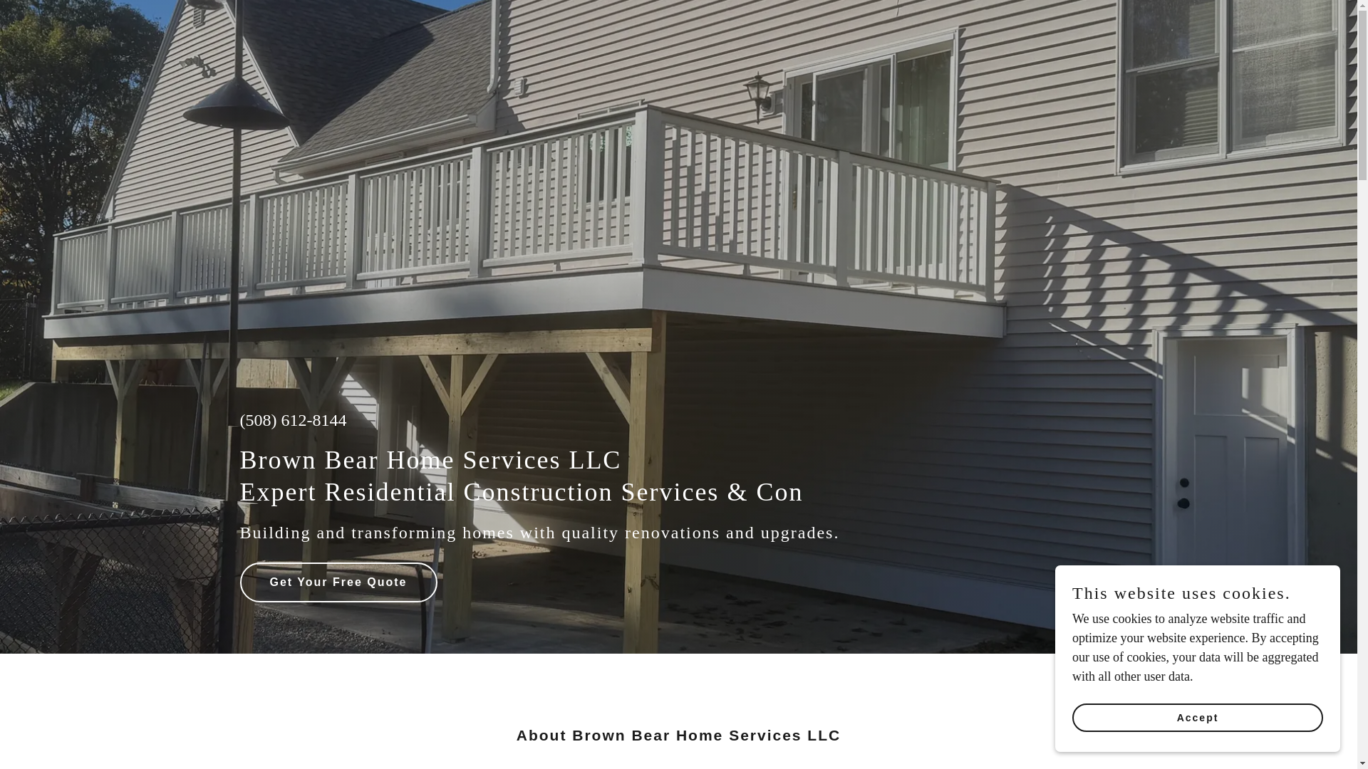 website screenshot of https://brownbearhomeservices.com/