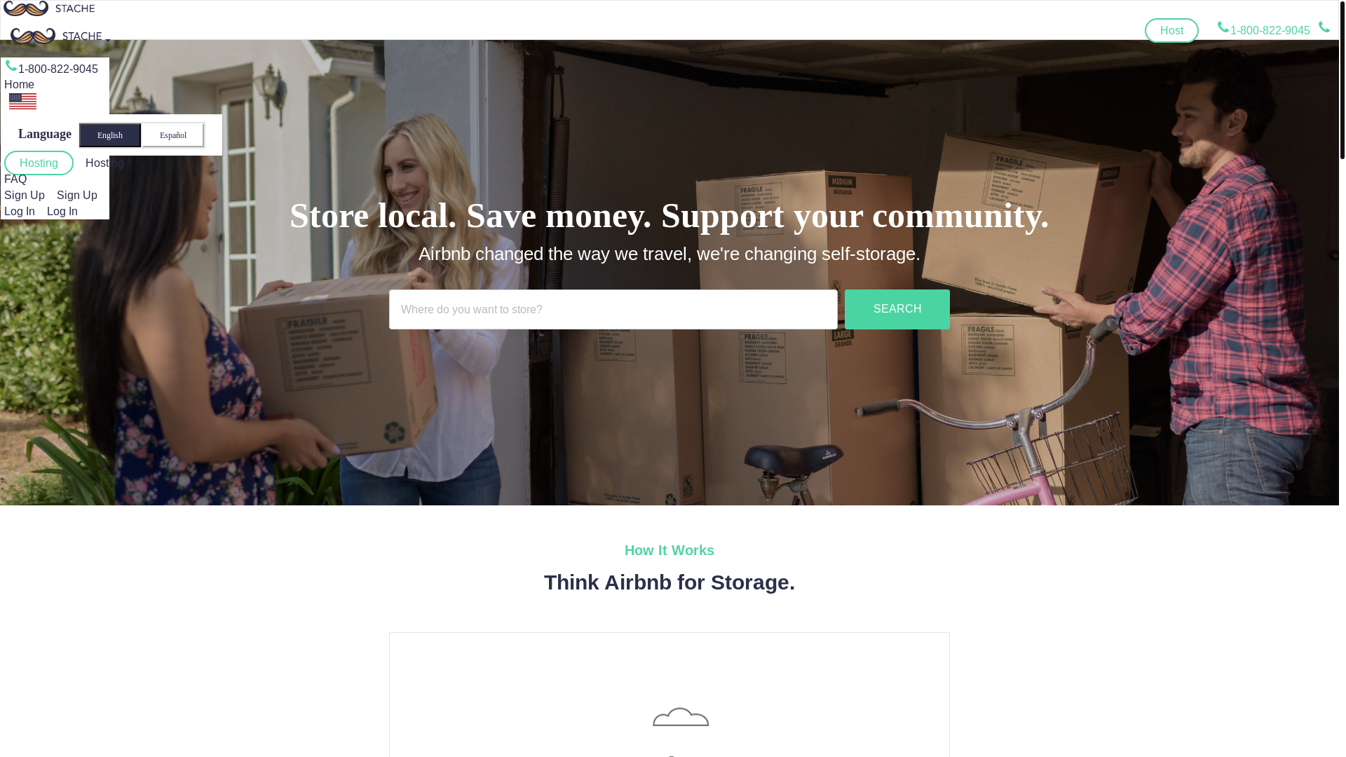 website screenshot of https://stache.com/