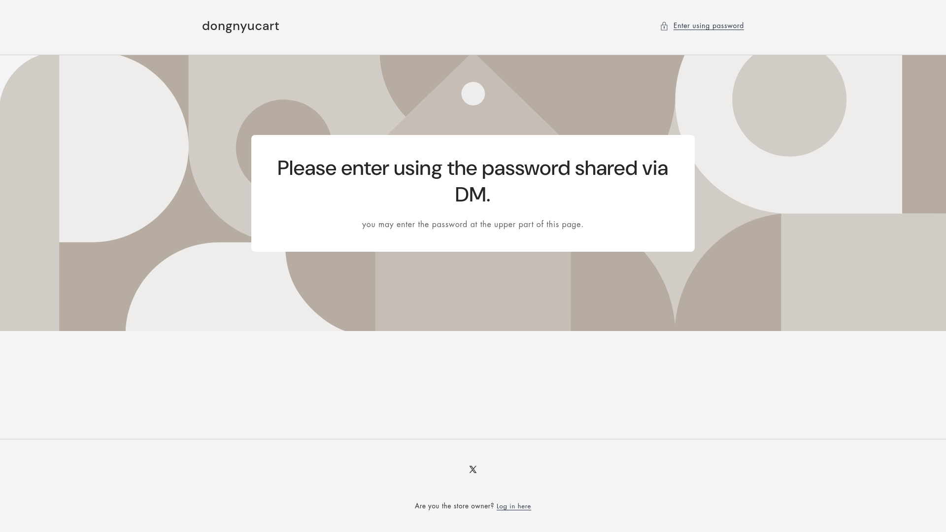 website screenshot of https://dongnyucart.com/