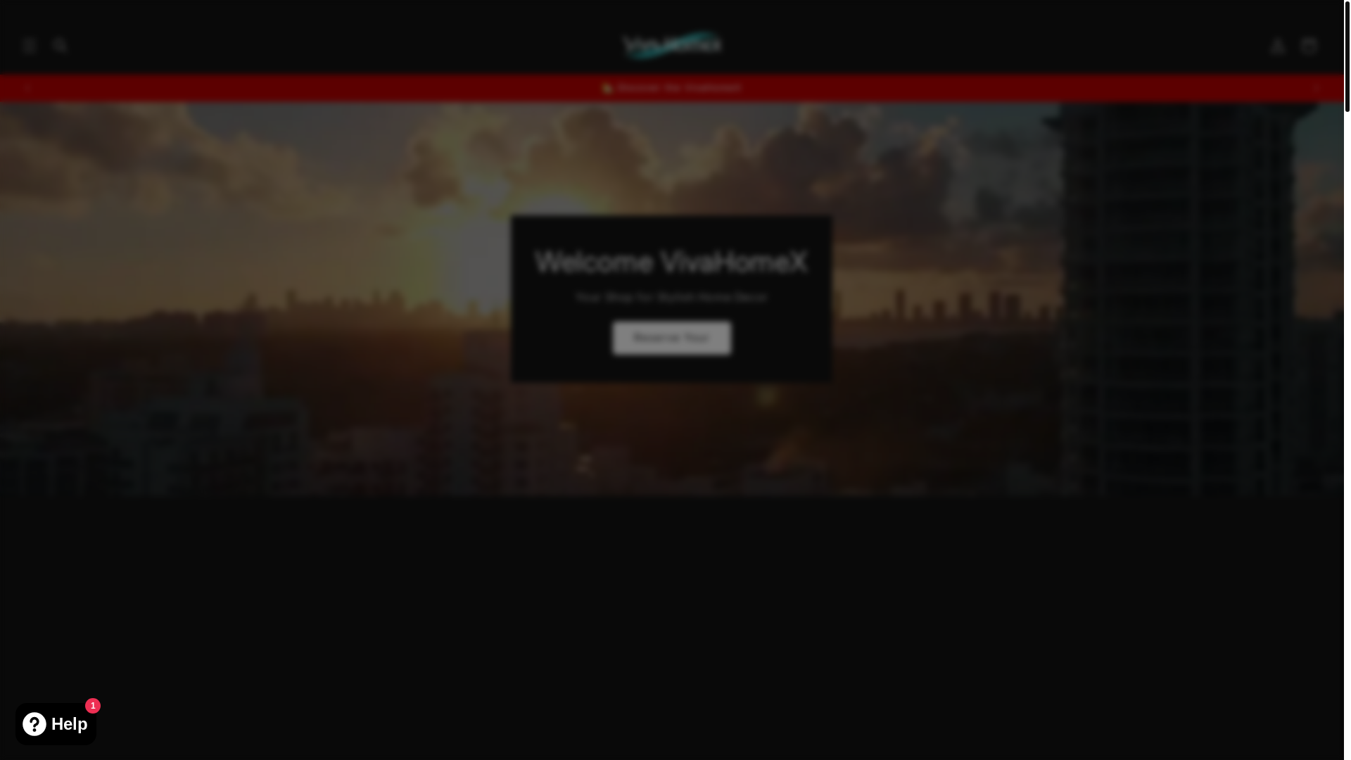 website screenshot of https://vivahomelux.com/
