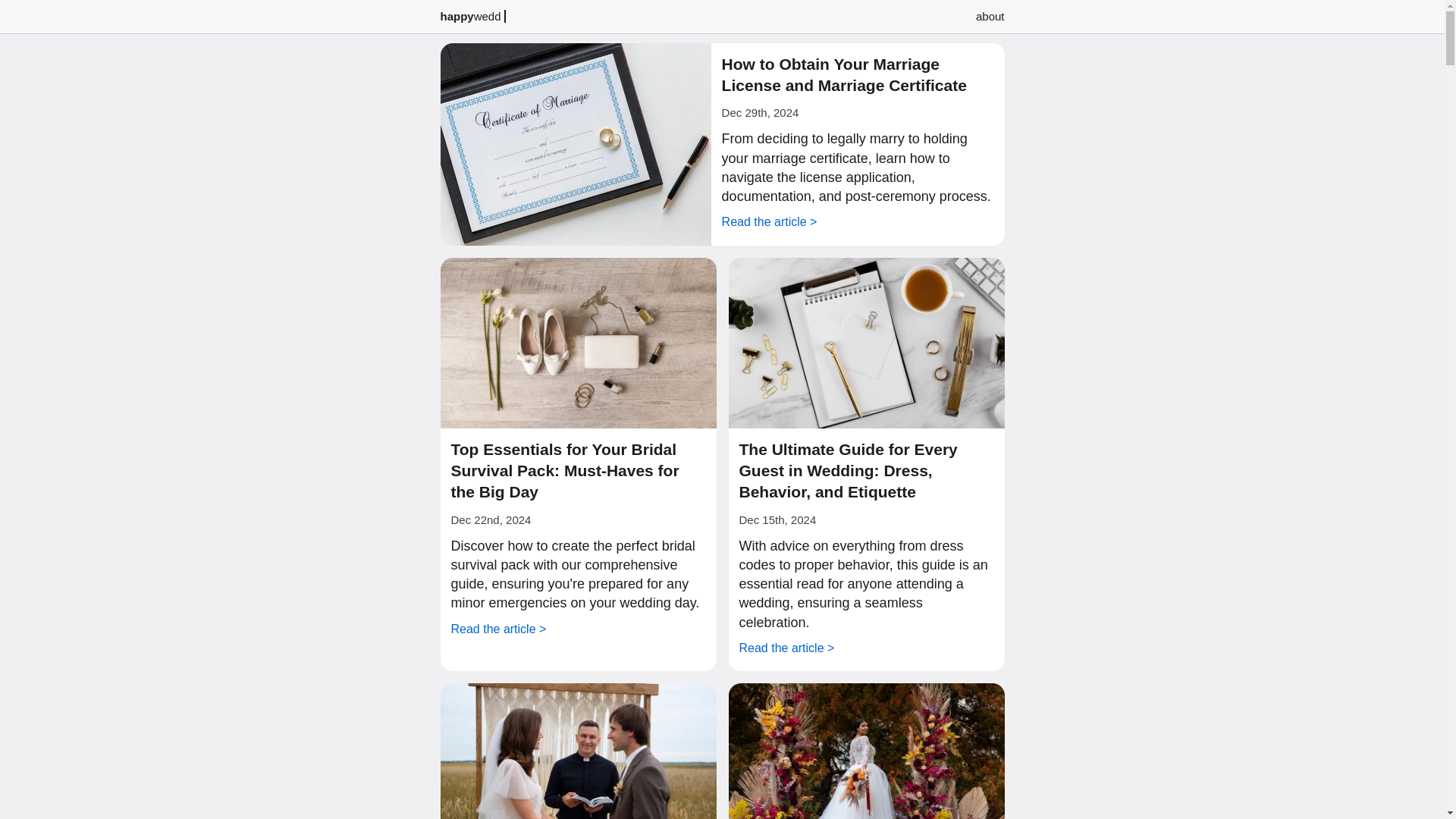 website screenshot of https://happywedddotcom.pages.dev/