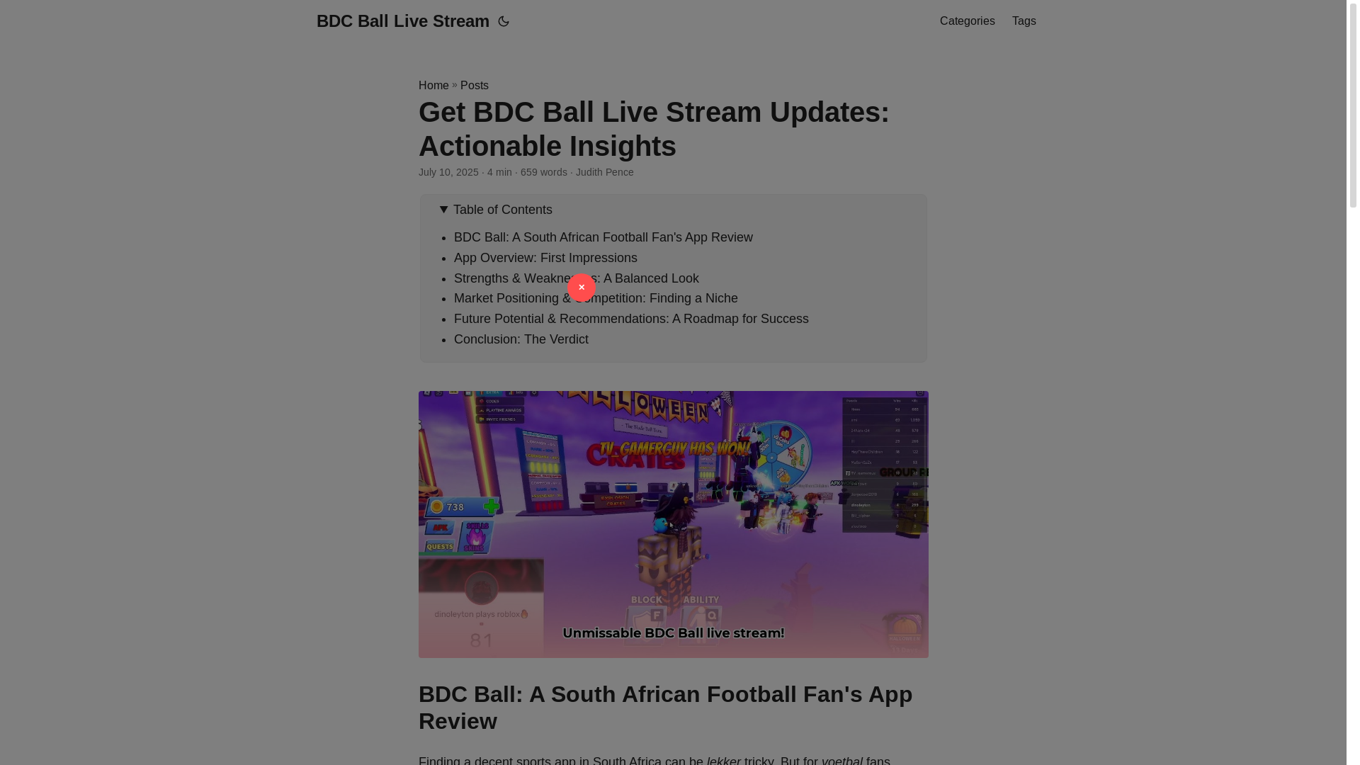 website screenshot of https://bdc-ball-live-stream.pages.dev/