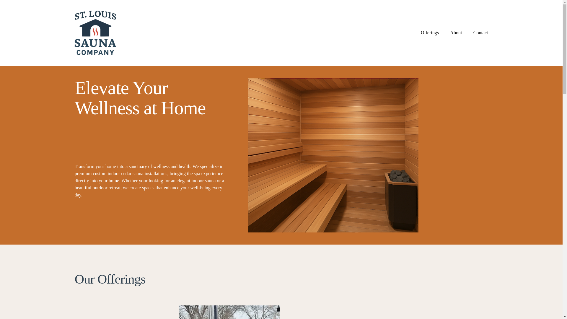 website screenshot of https://stlouissaunaco.com/