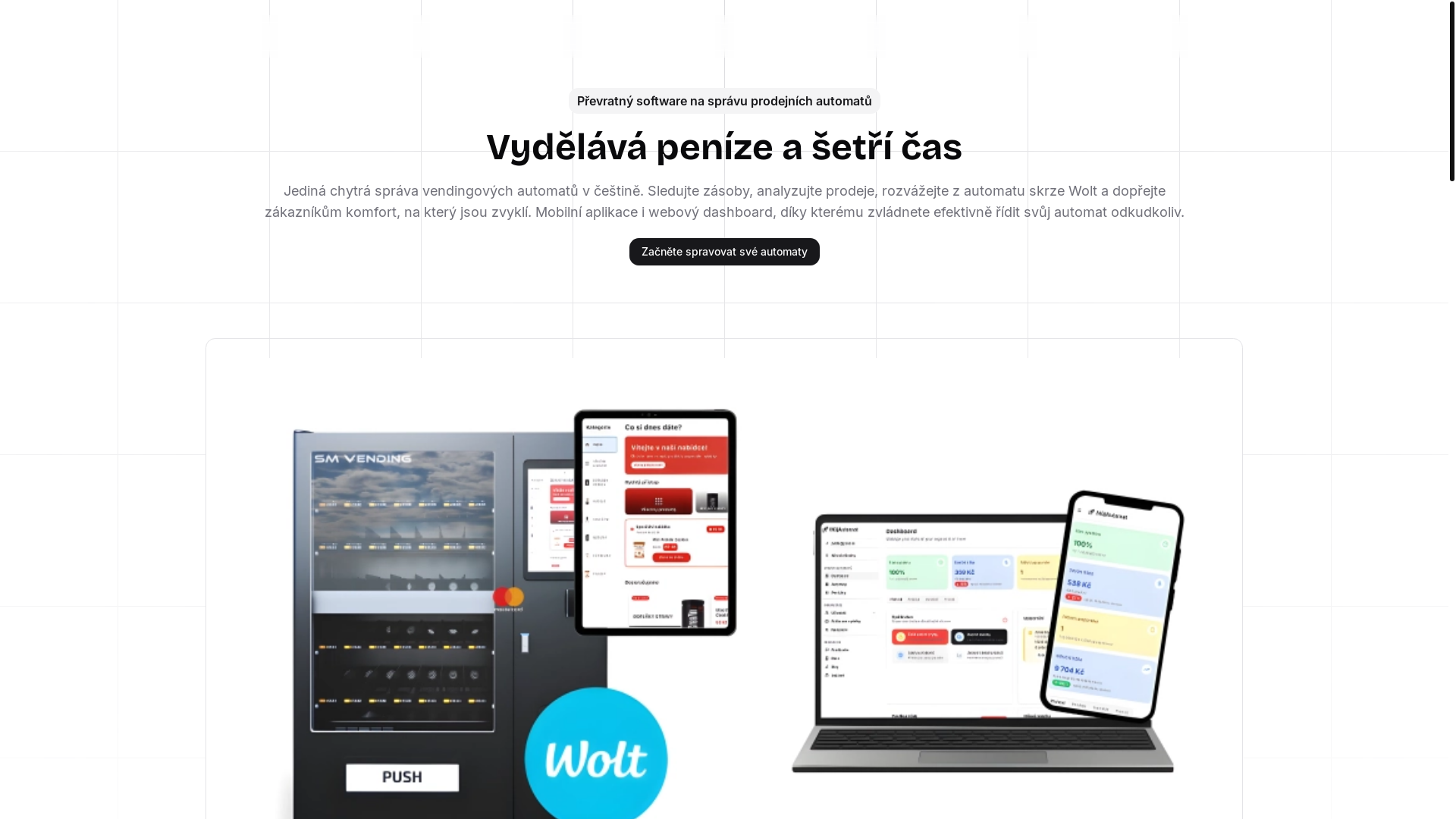 website screenshot of https://myvending.online/