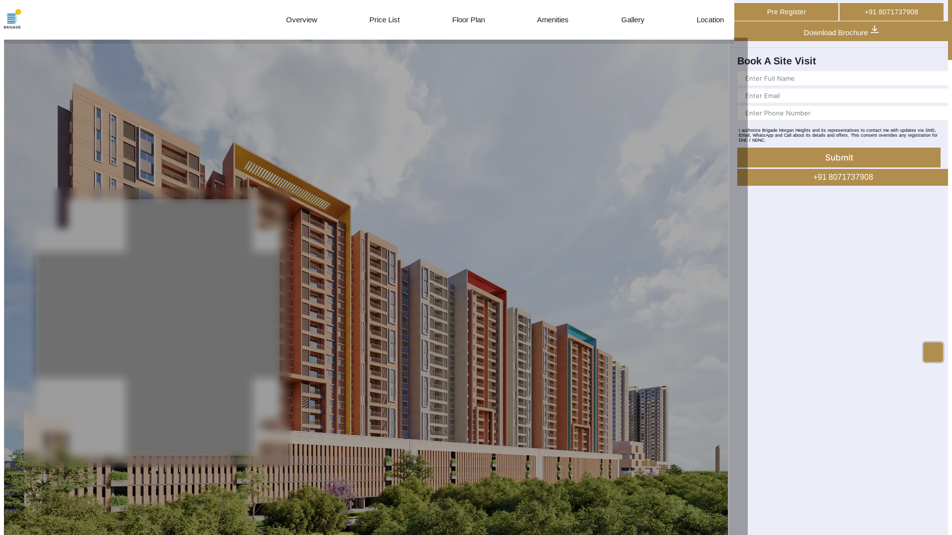 website screenshot of https://brigade-morgan-heights-chennai.co.in/