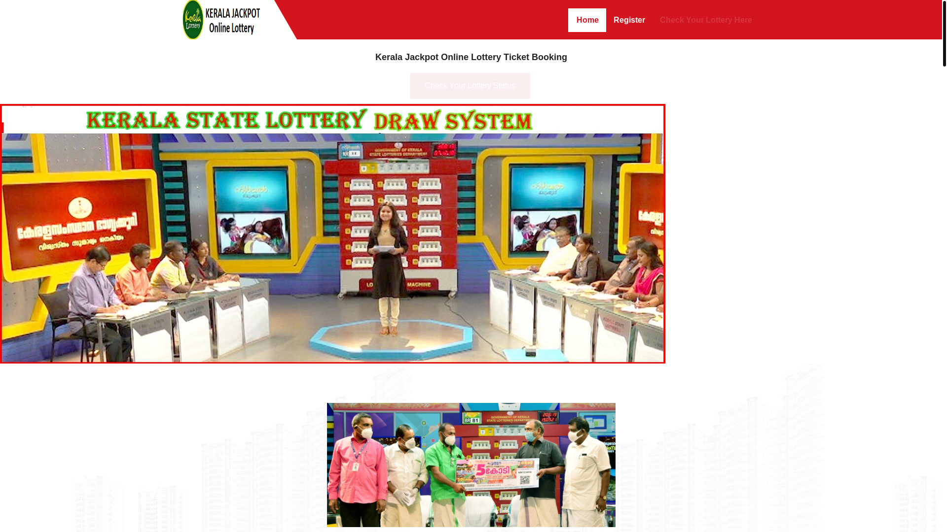 website screenshot of https://keralaslottery.shop/