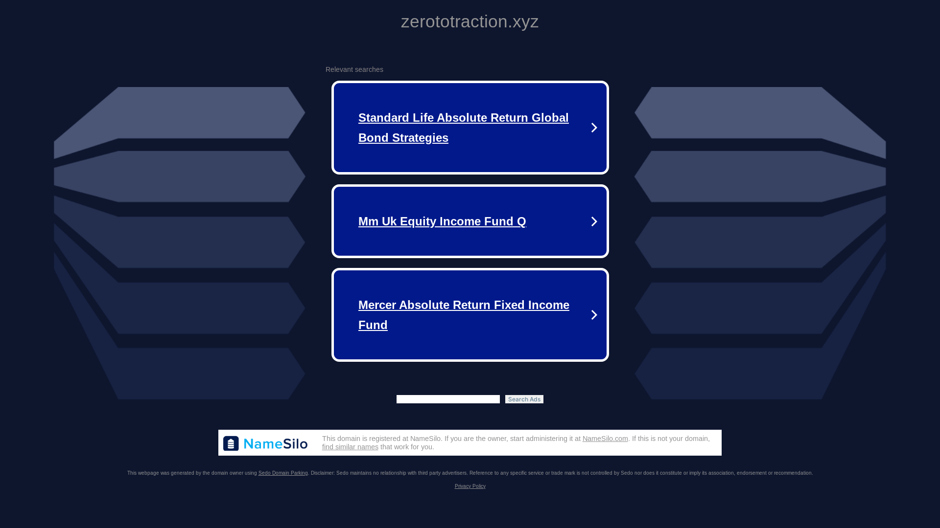website screenshot of https://zerototraction.xyz/