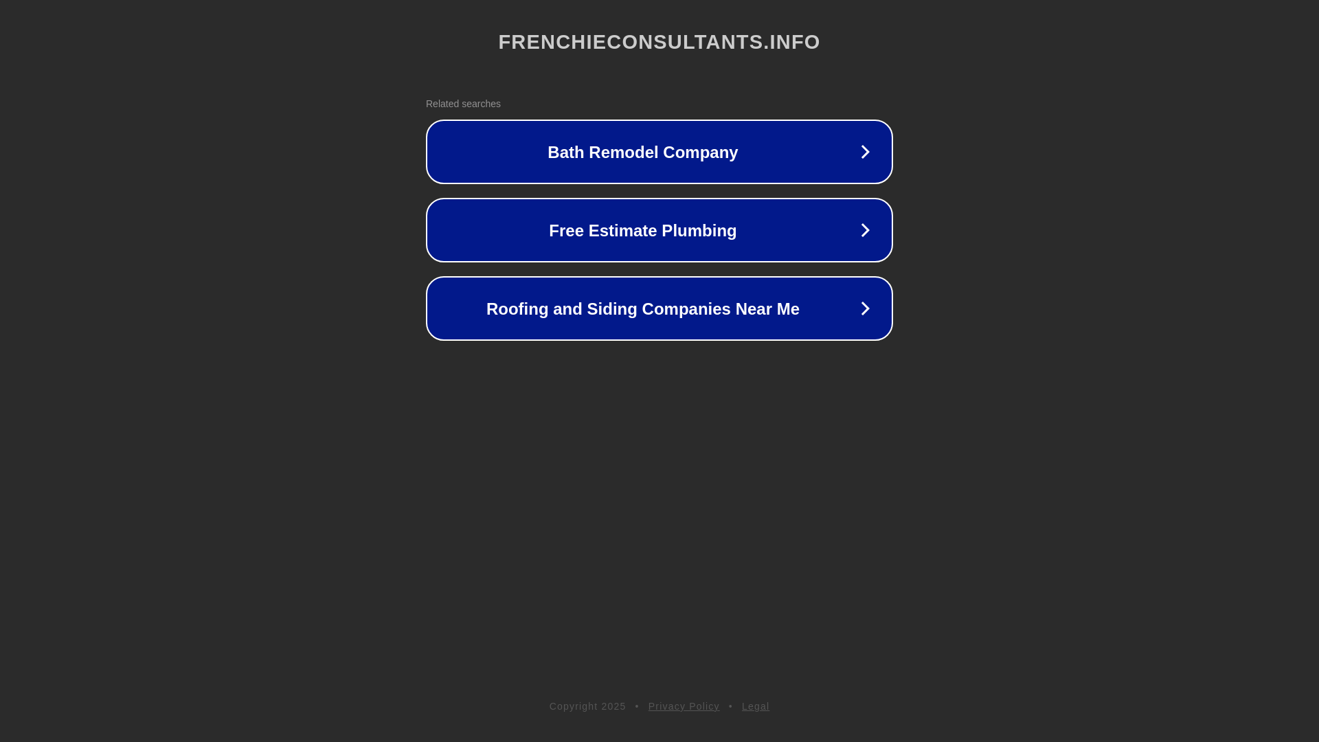 website screenshot of https://frenchieconsultants.info/