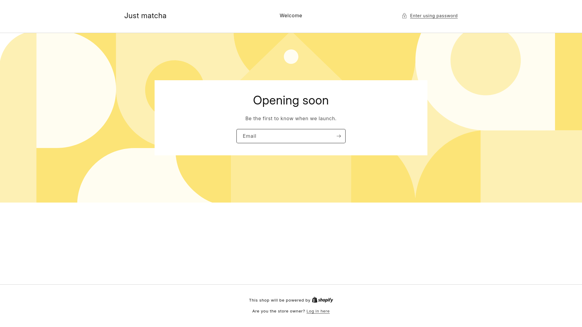 website screenshot of https://justmatcha.me/