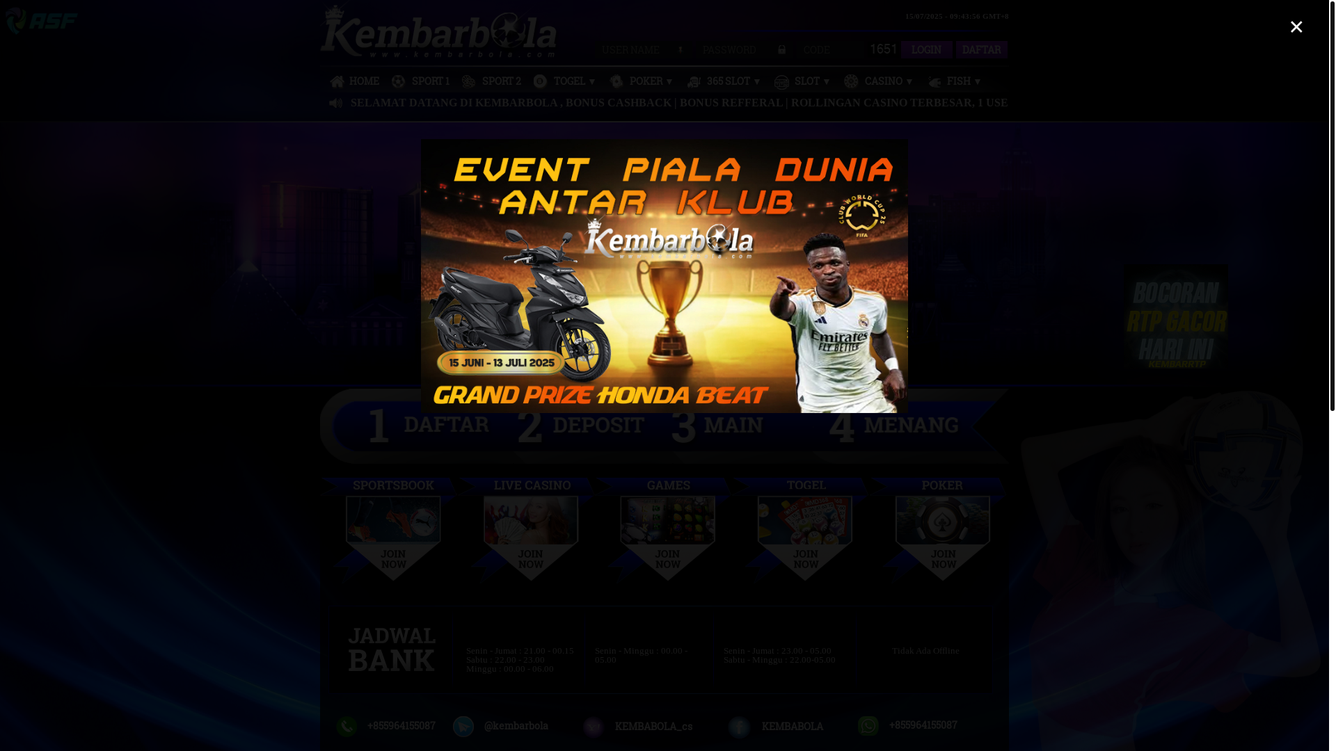 website screenshot of https://kembarcun.mom/