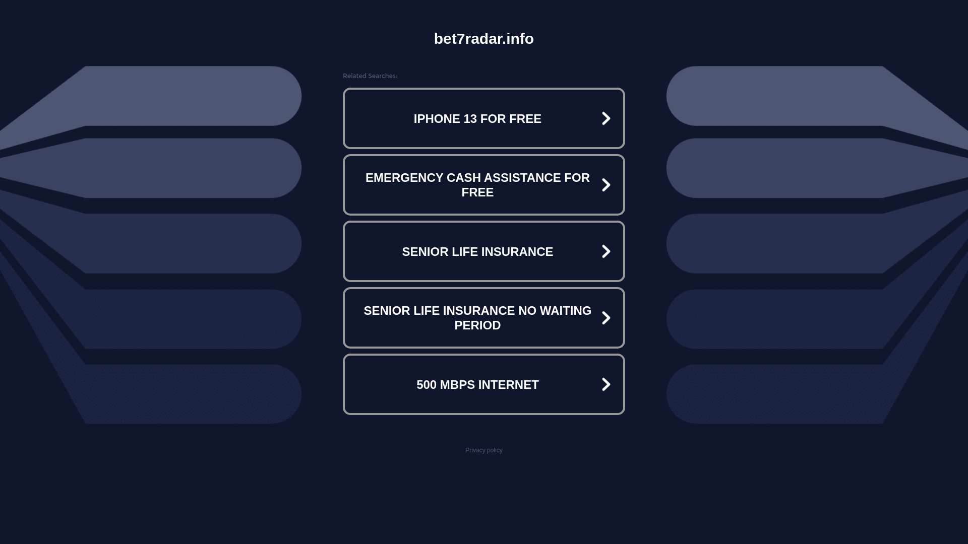 website screenshot of https://bet7radar.info/