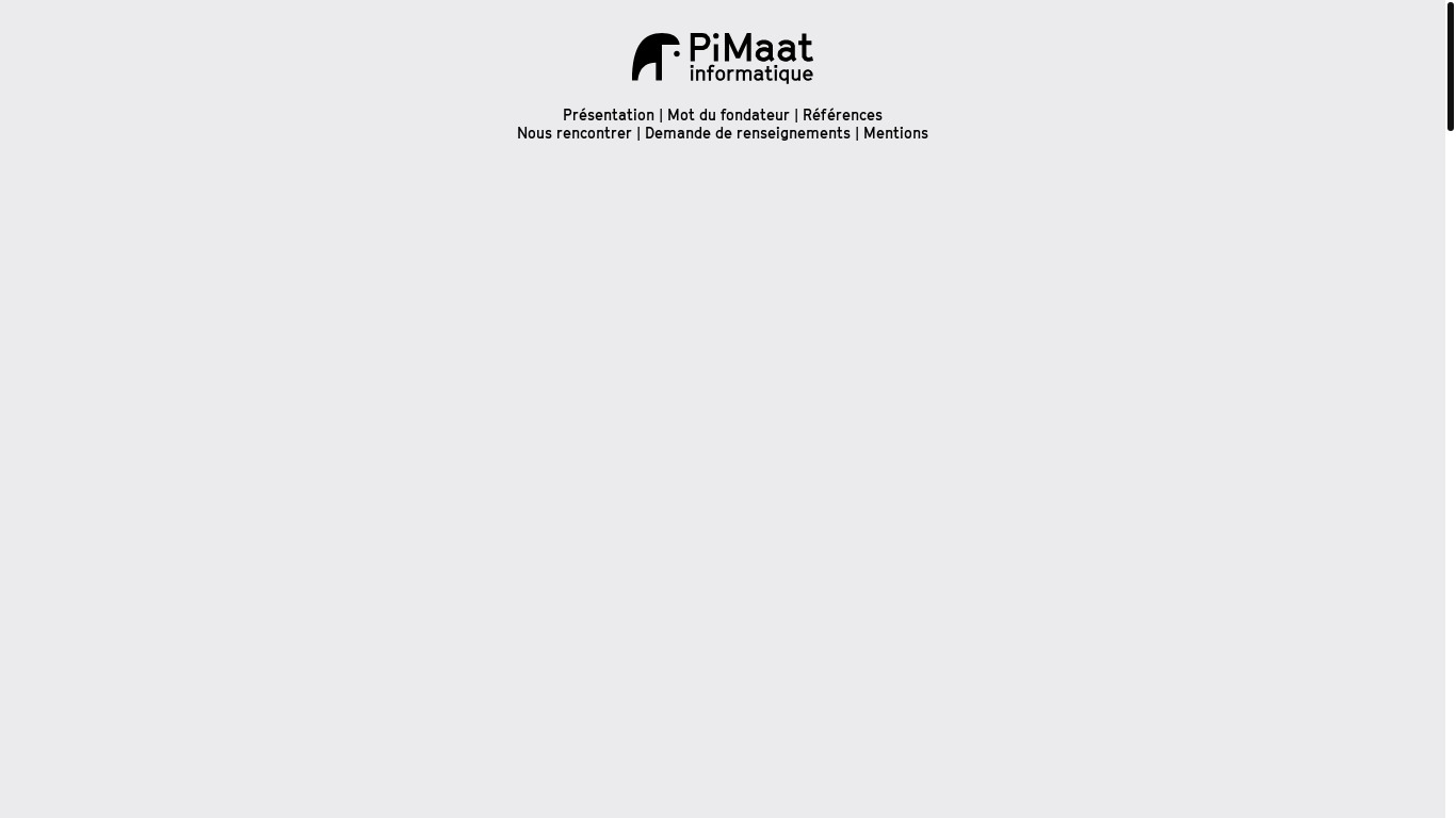 website screenshot of https://www.pimaat.com/