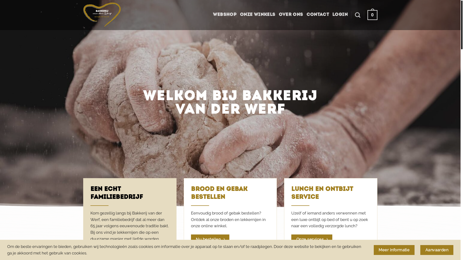 website screenshot of https://bakkerijvanderwerf.nl/