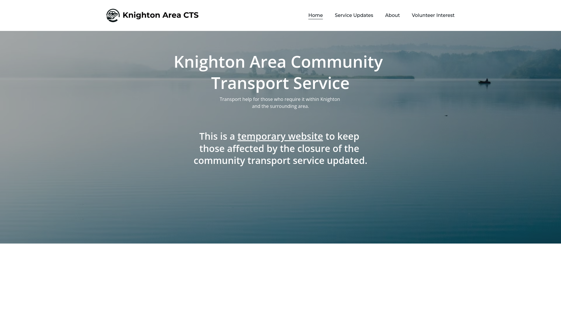website screenshot of https://knighton-acts.co.uk/